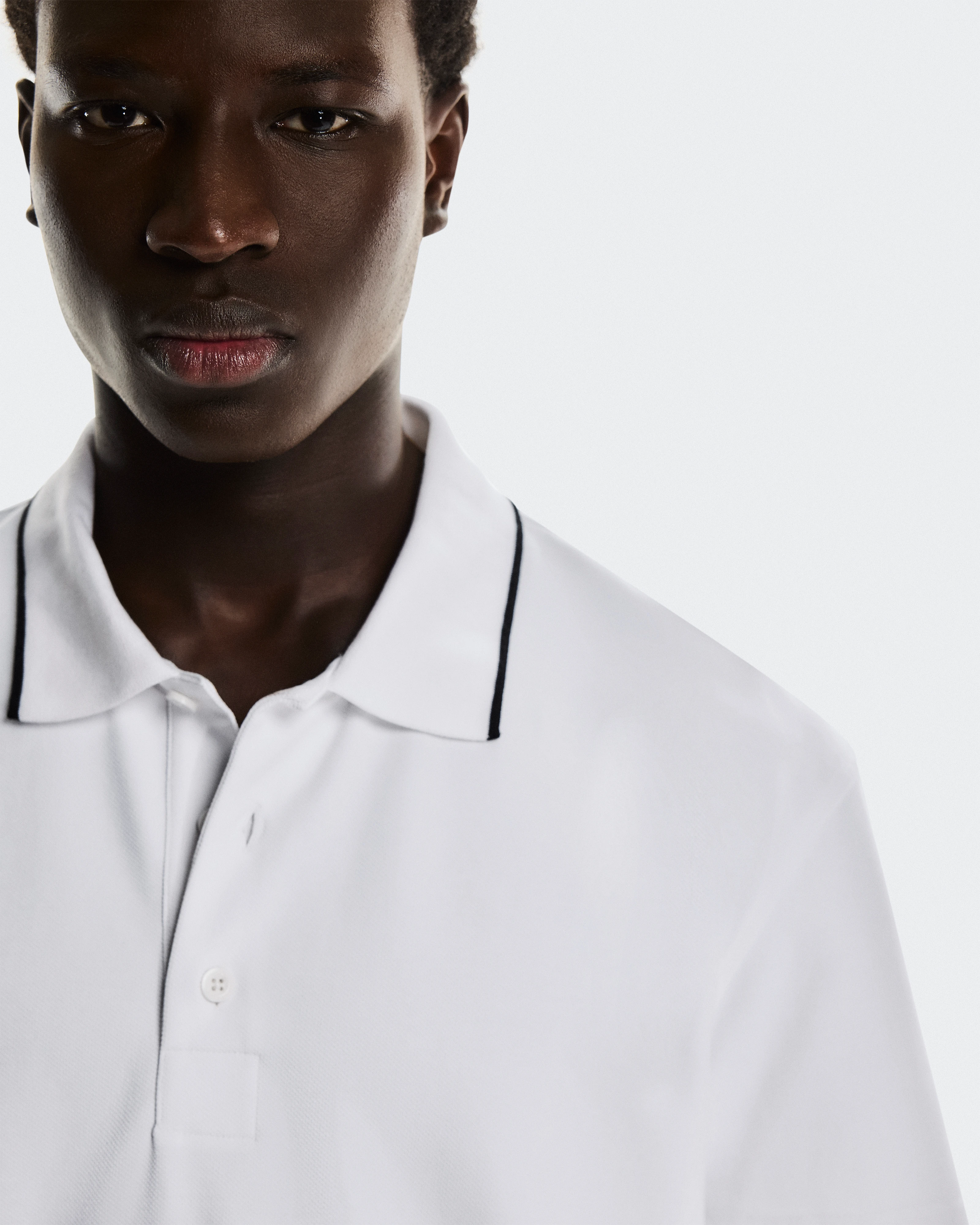 On Courtside Polo White Homme Hauts et t-shirts