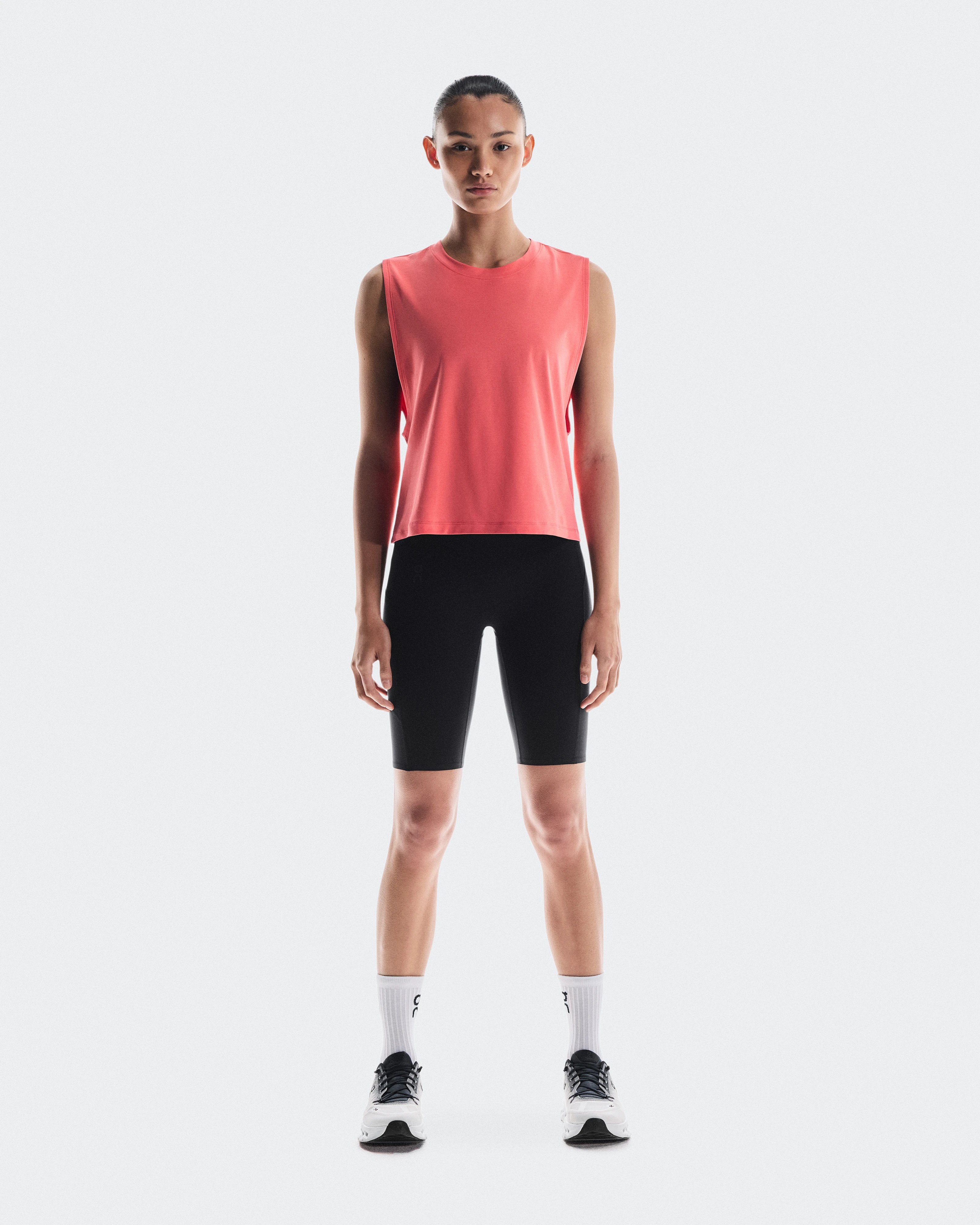On Focus Crop Coral Femme Hauts et t-shirts