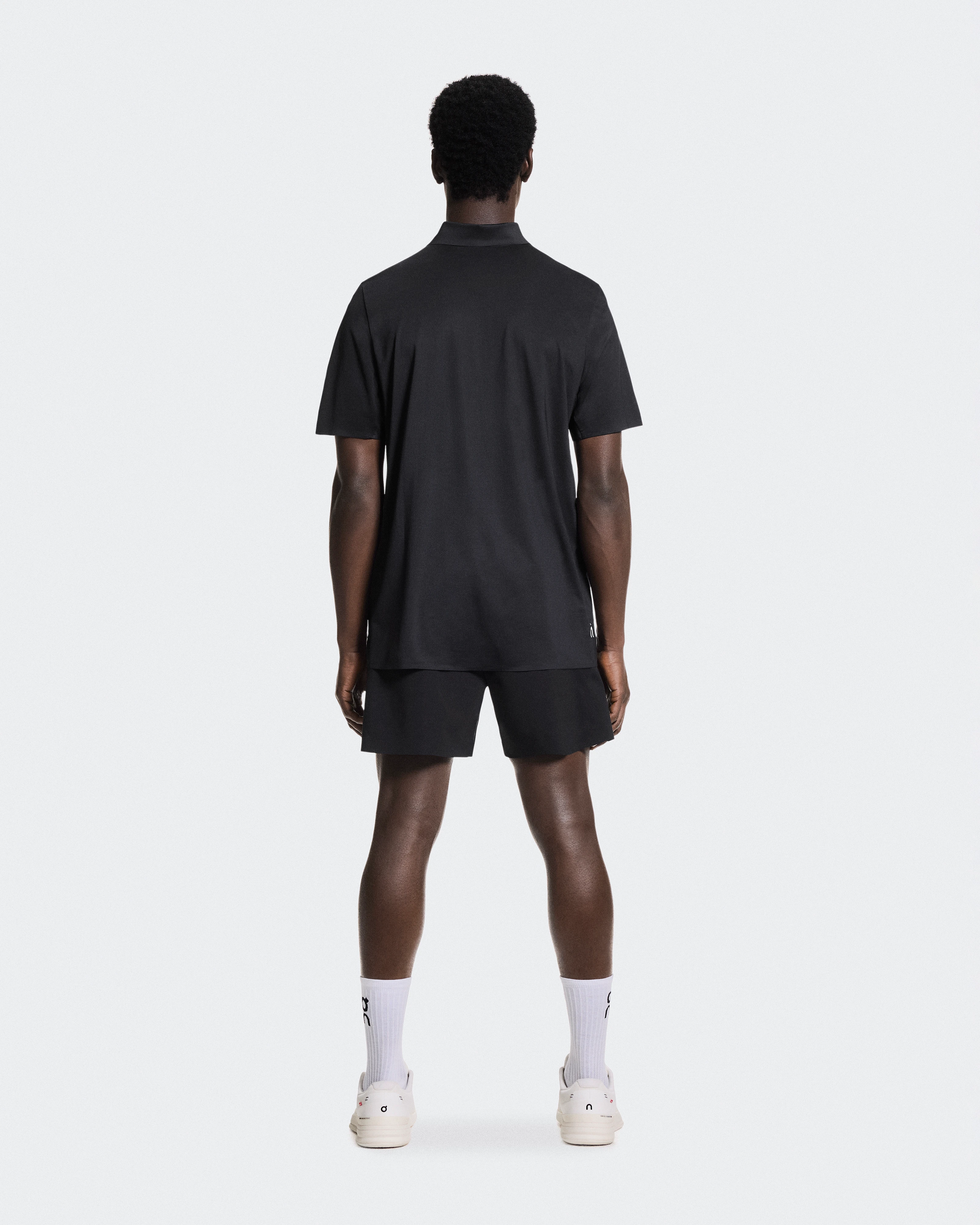 On Court Polo Black Homme Hauts et t-shirts