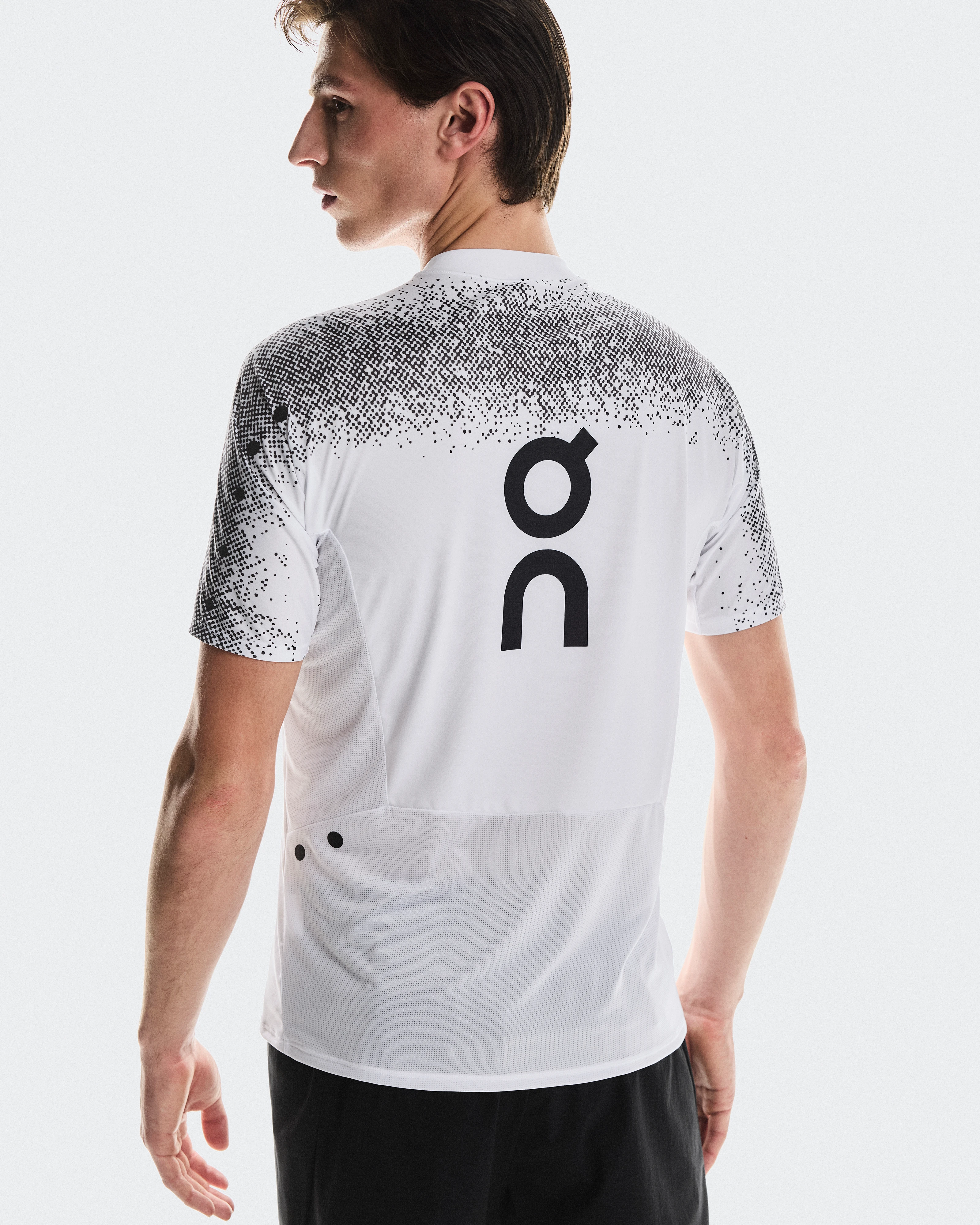 On Ultra-T White & Iron Homme Hauts et t-shirts
