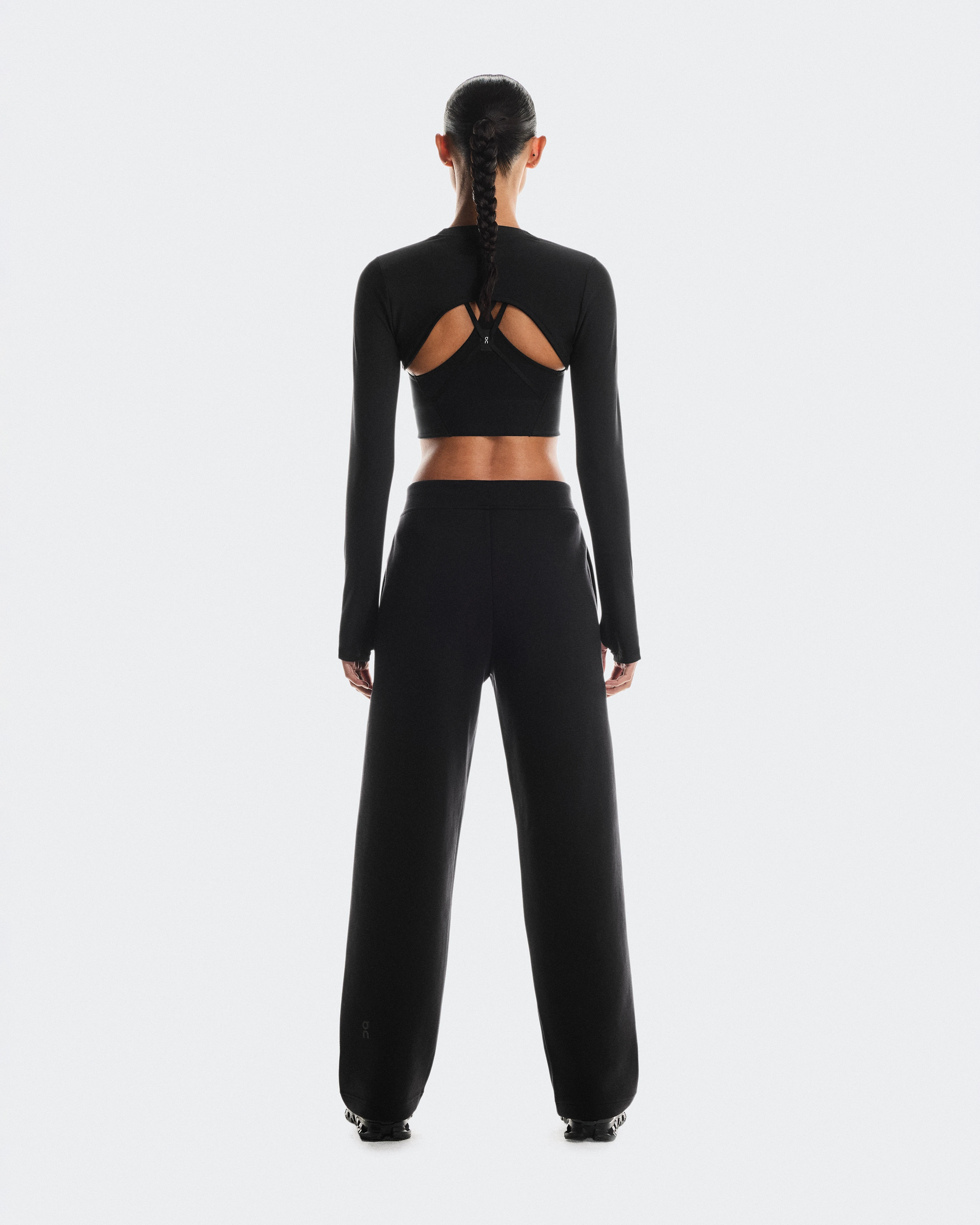 On Focus Tech Sweatpants Black Femme Pantalons
