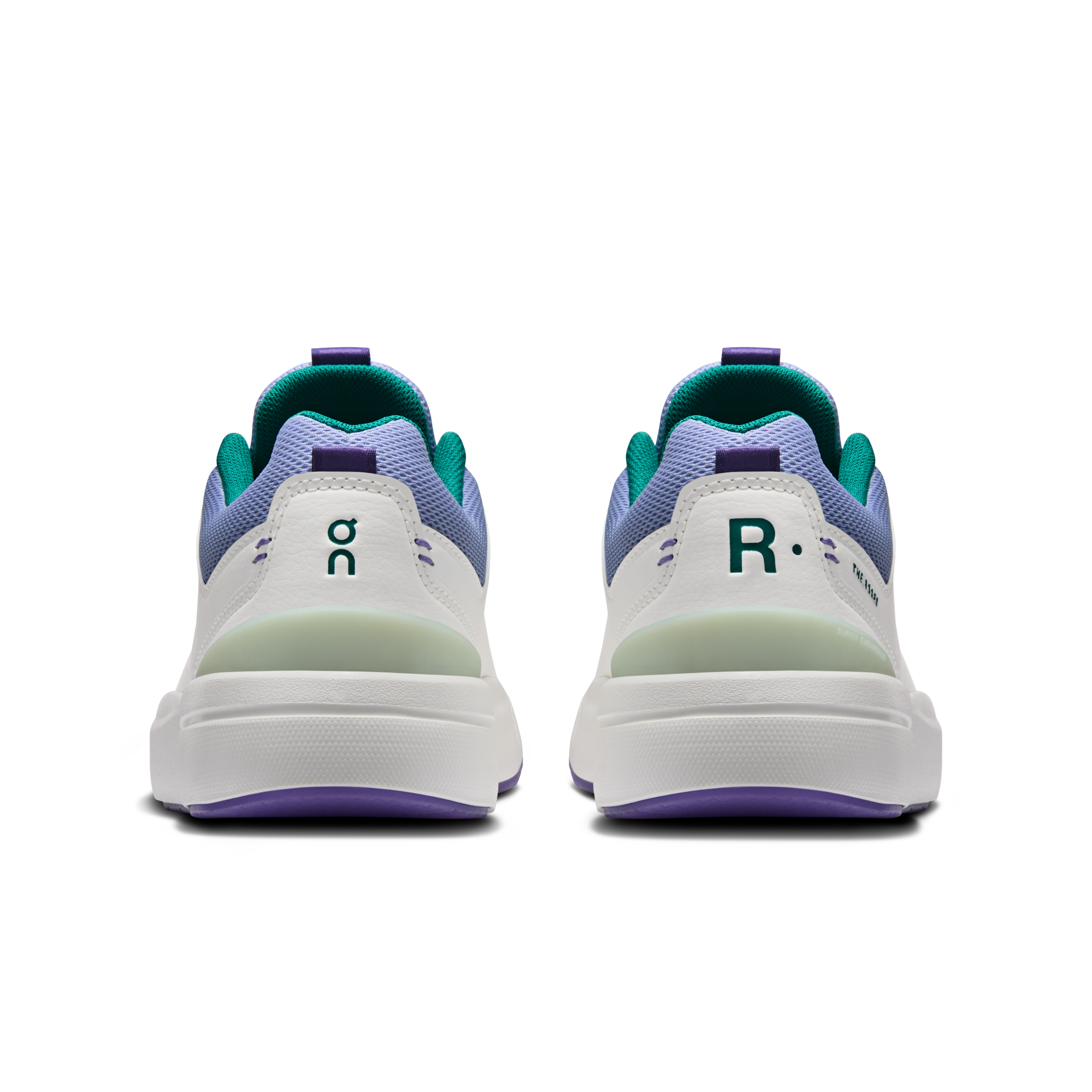 On THE ROGER Youth Ivory & Neem Ados Tennis Chaussures