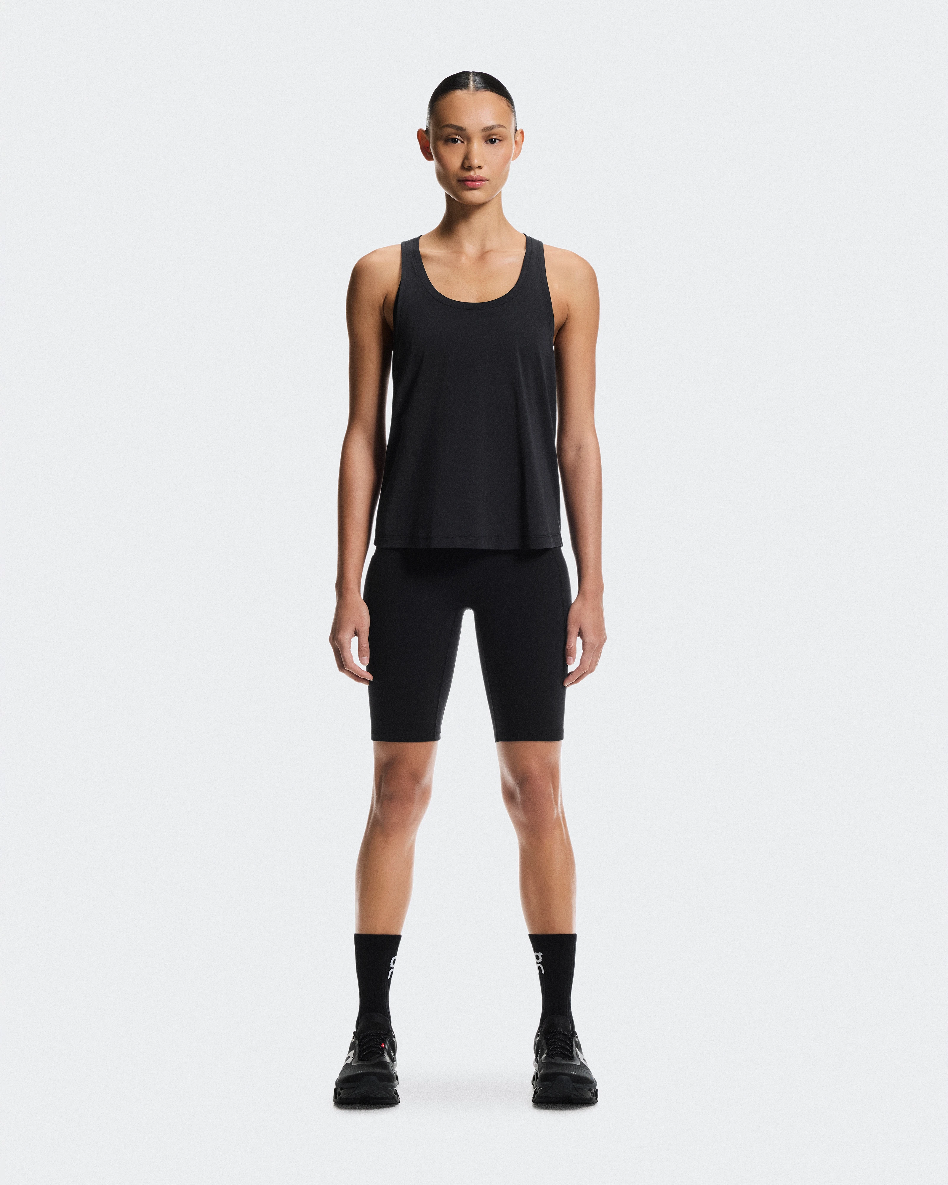 On Focus Tank Black Femme Hauts et t-shirts