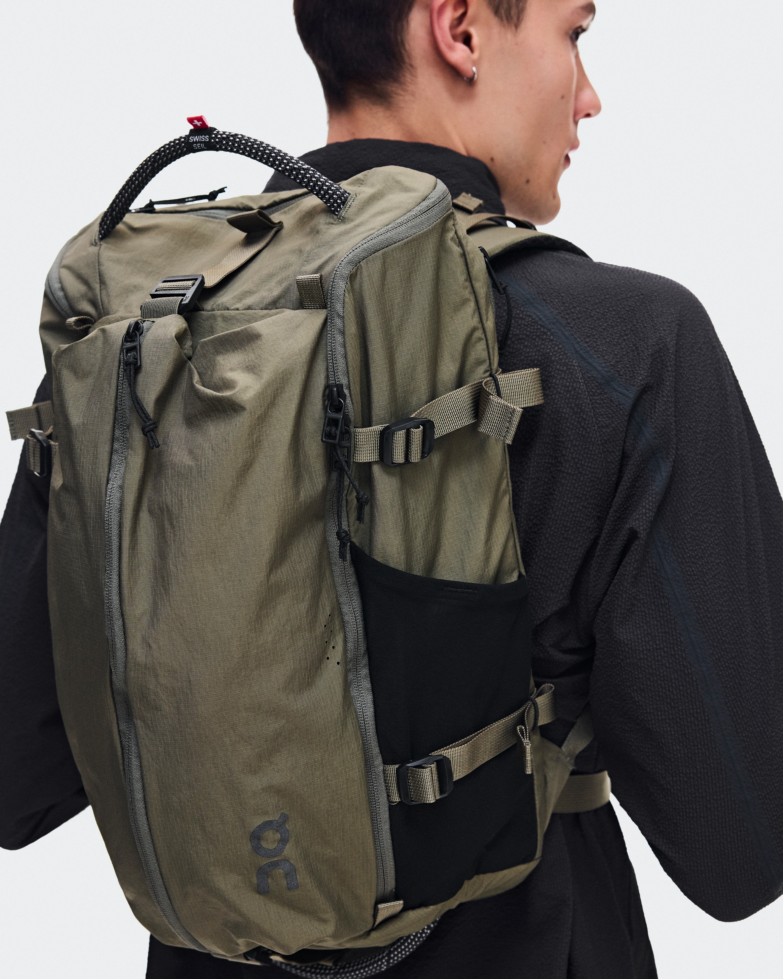 On Speed Pack 30L Olive & Black Unisexe Sacs