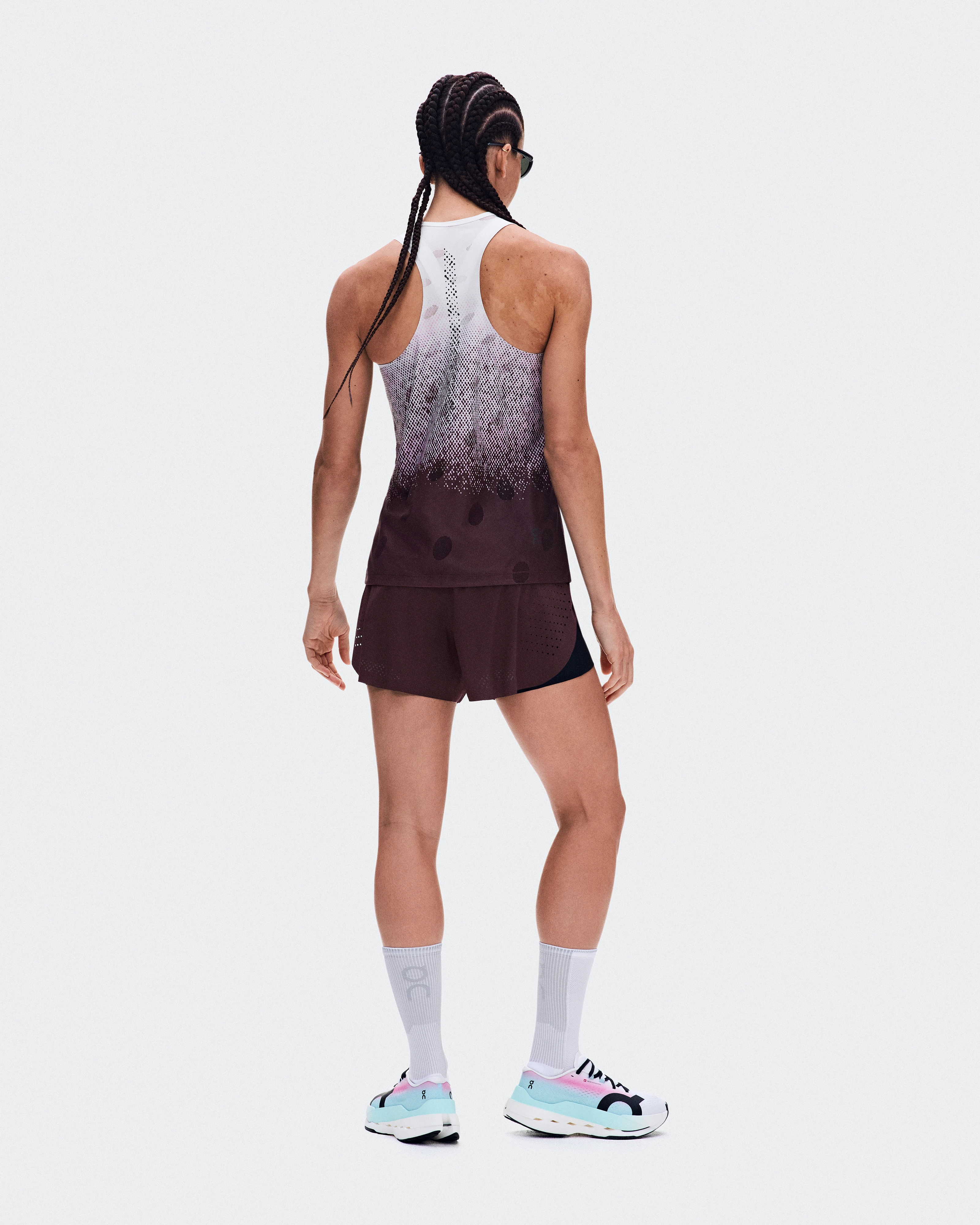 On Zero Tank Breathe Foxglove & White Femme Hauts et t-shirts