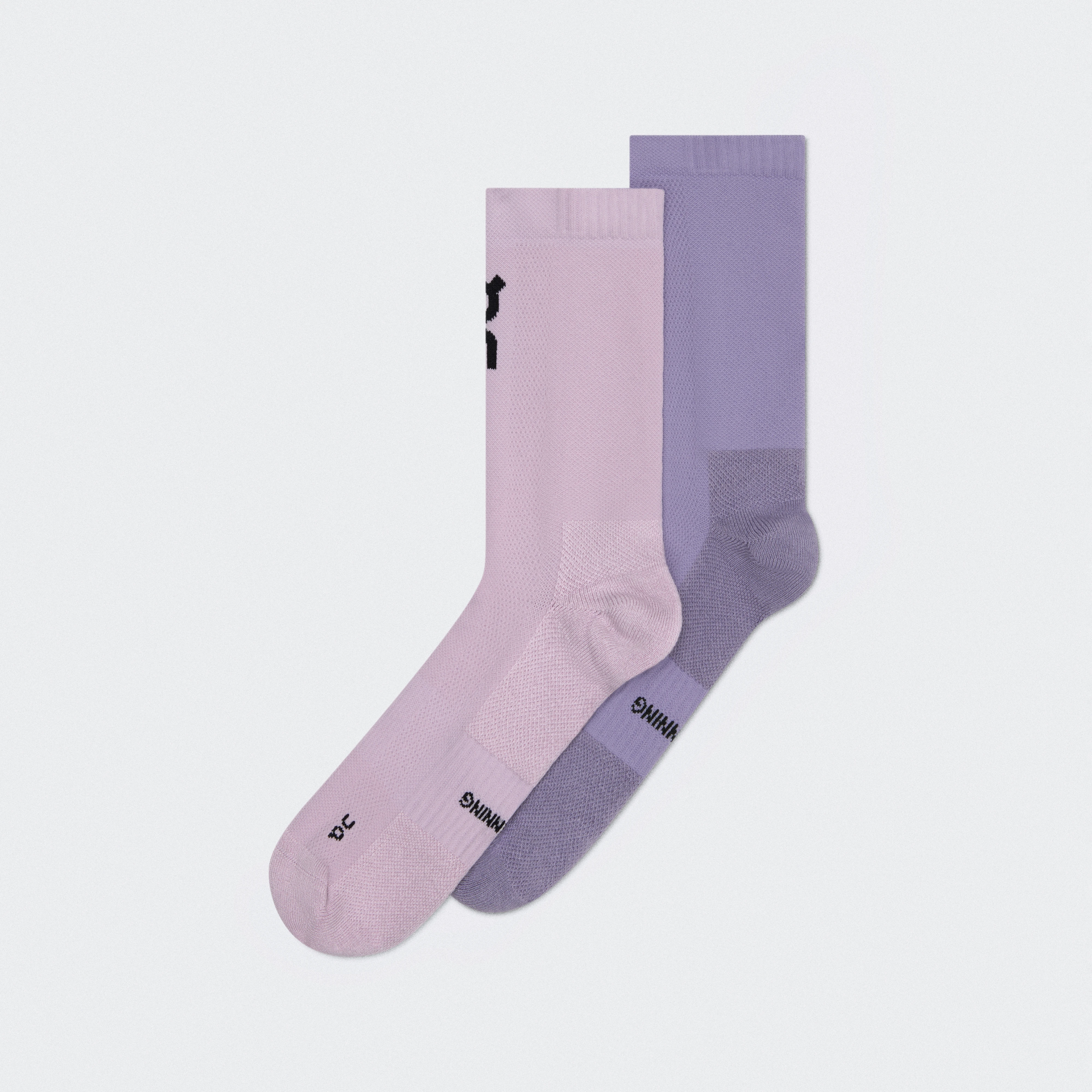 On Core Run Sock High 2P Foxglove & Mallow Unisexe – Running quotidien Chaussettes