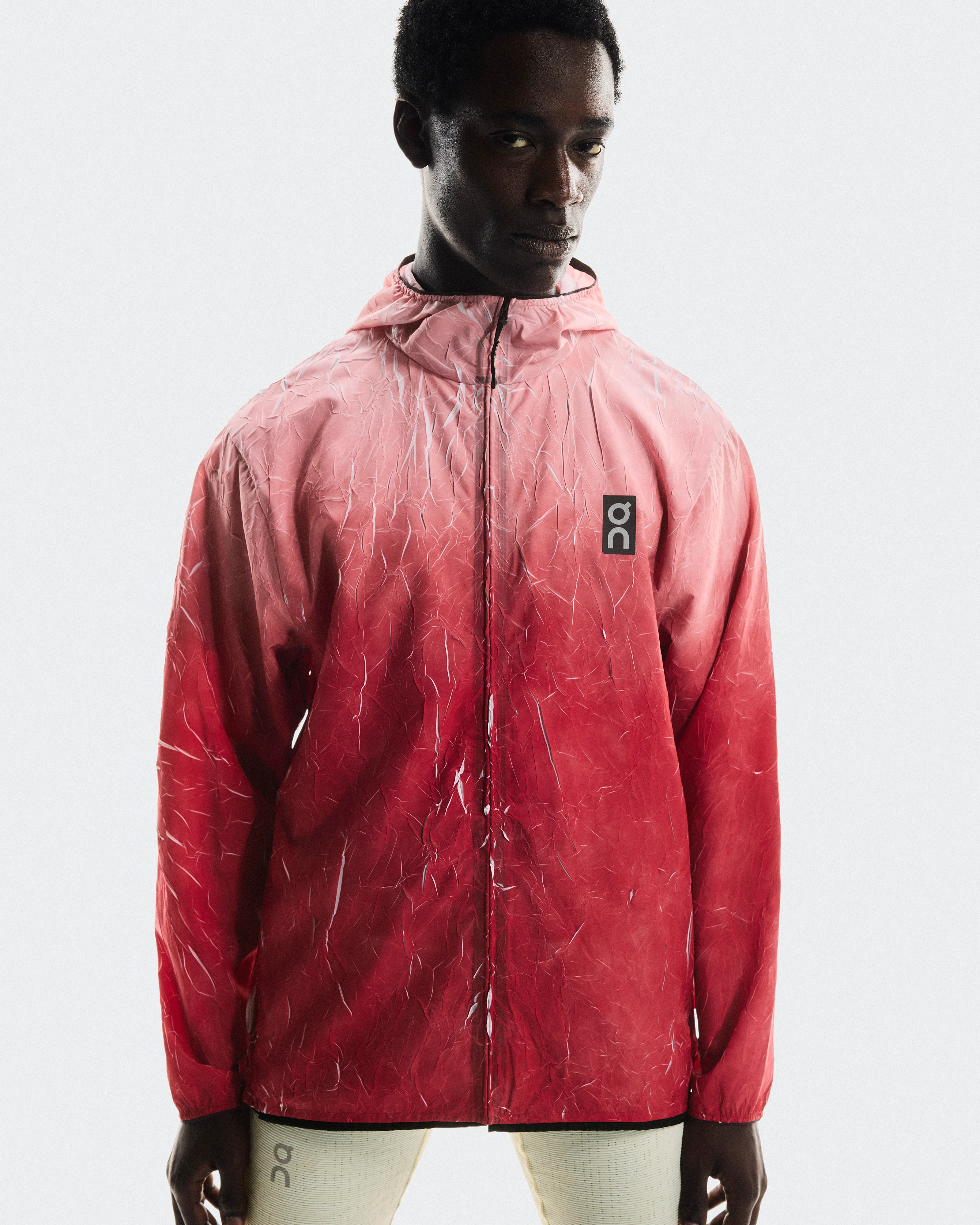 On Pace Run Jacket Red Homme Vestes