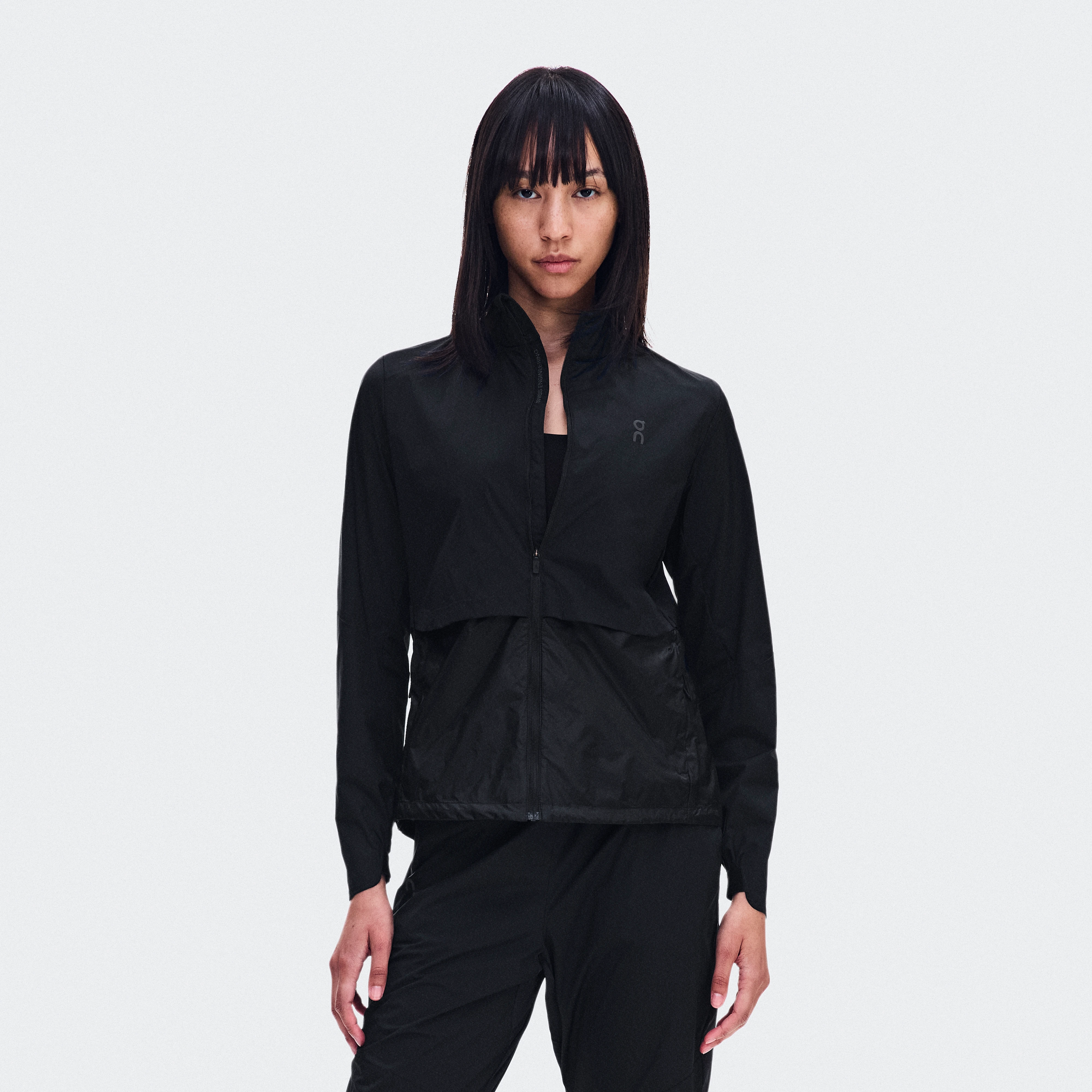 On Weather Jacket Black Femme – Running de performance par temps frais, entraînement Vestes