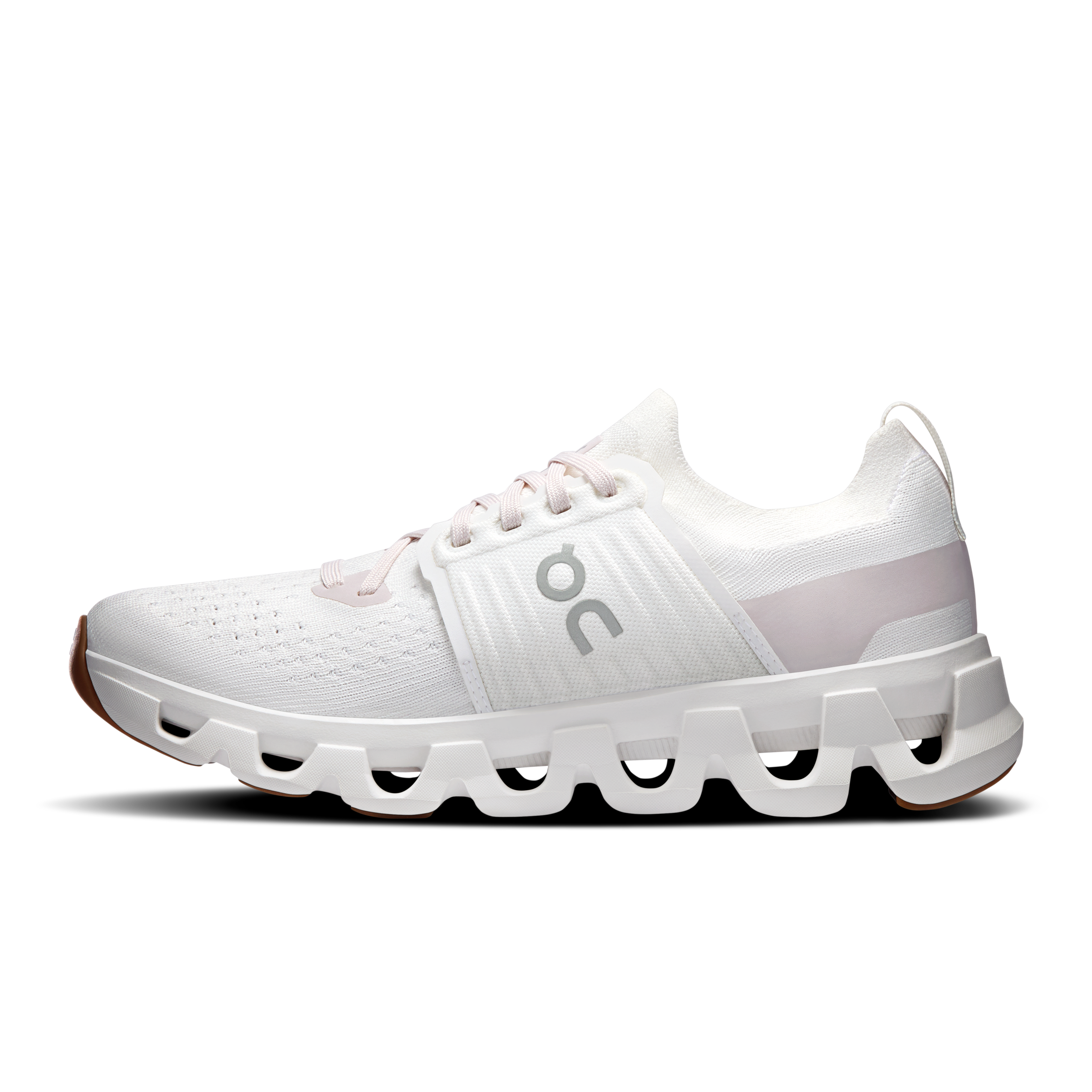 On Cloudswift 4 White & Lily Femme Running sur route Chaussures