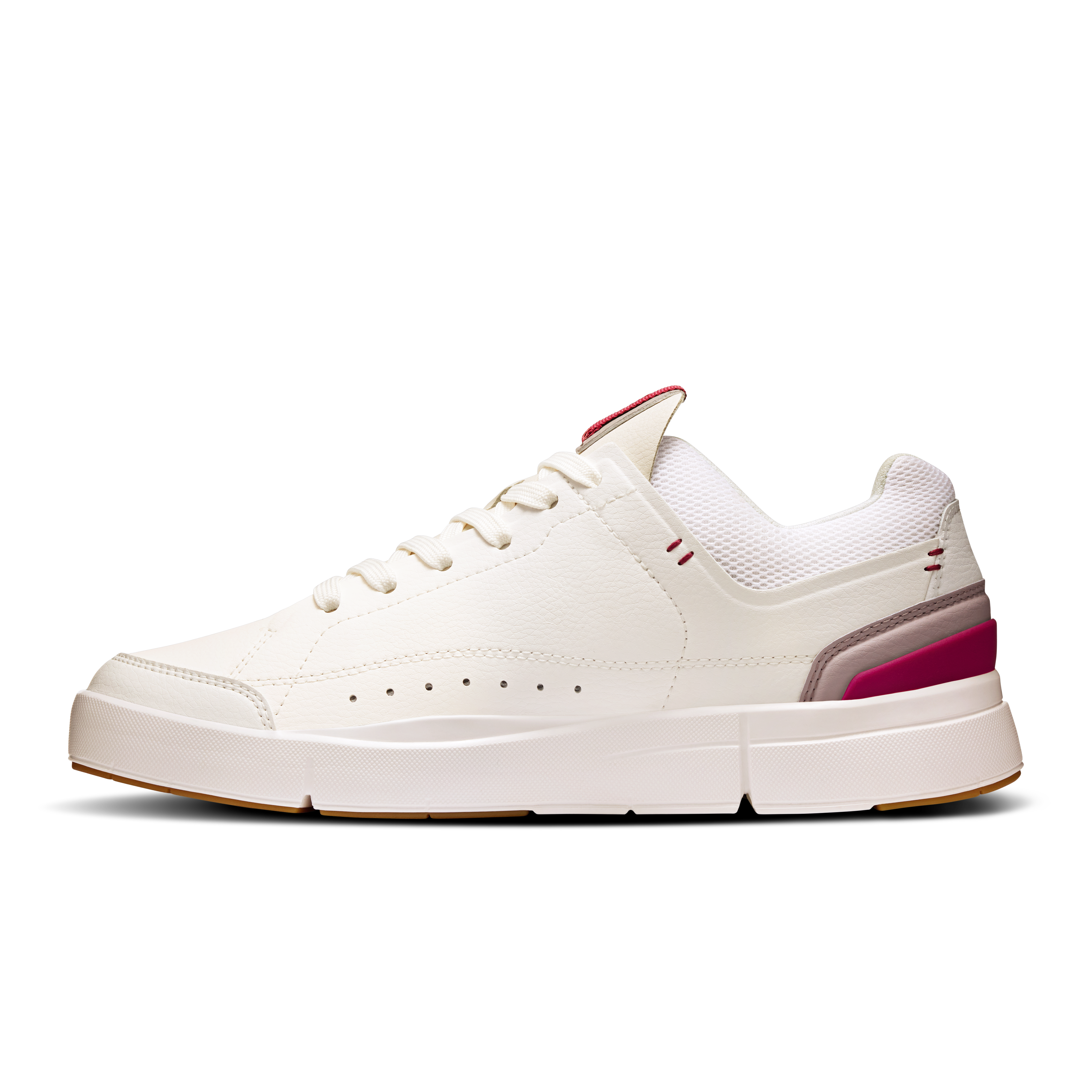On THE ROGER Centre Court White & Grenadine Femme Active Life Chaussures