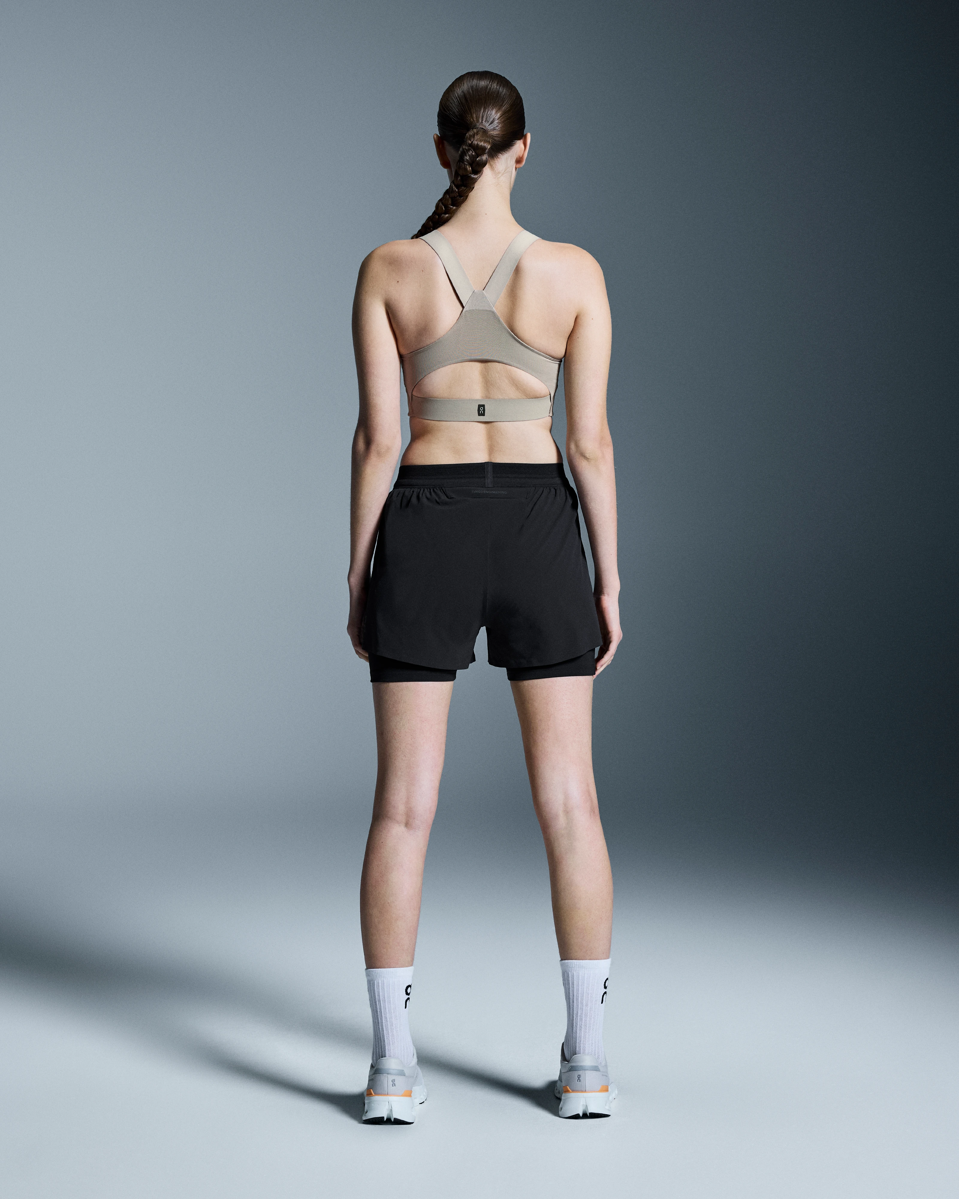 On 3" Performance 2/1 Shorts Black Femme Shorts