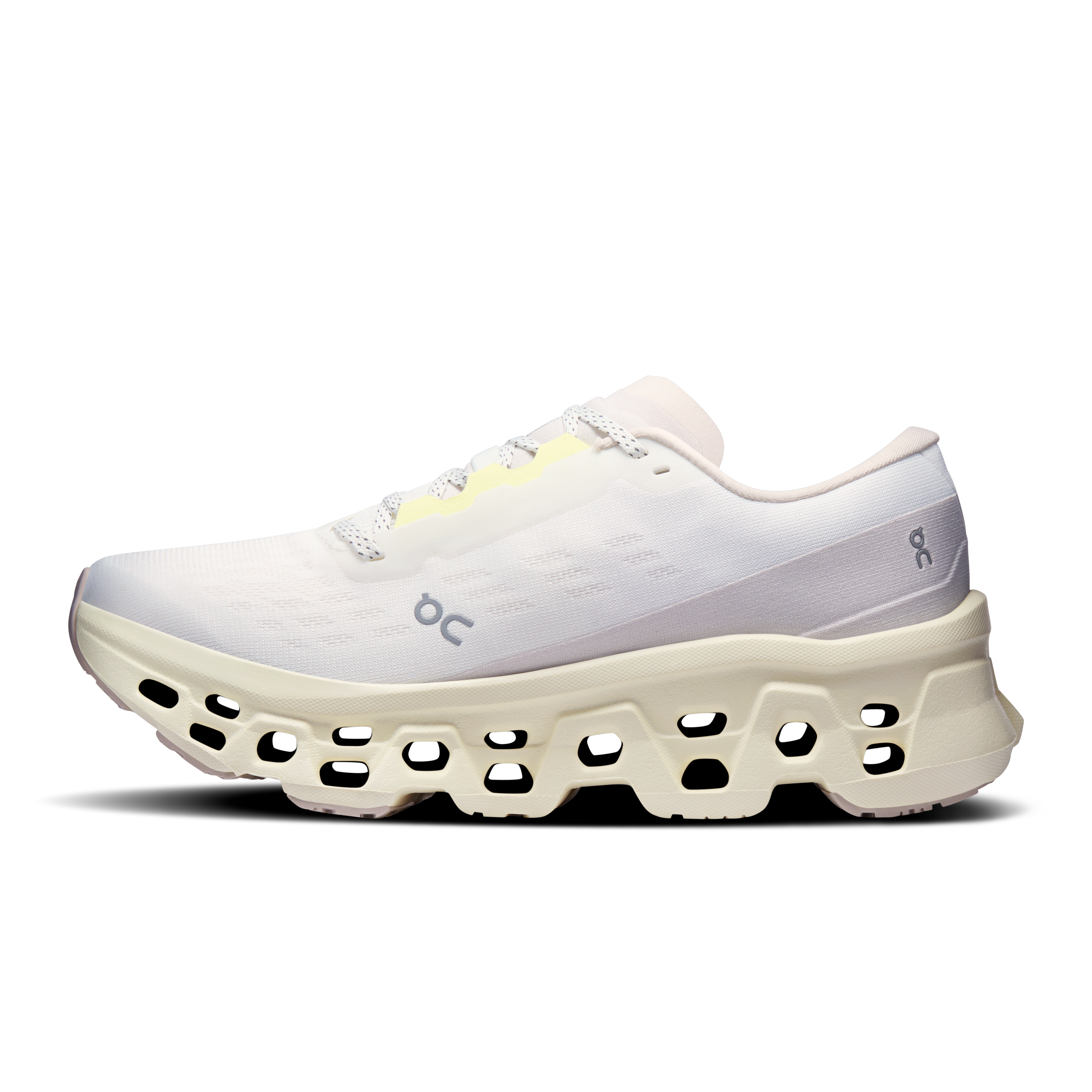 On Cloudmonster 3 Ivory & Seedling Femme Running sur route Chaussures