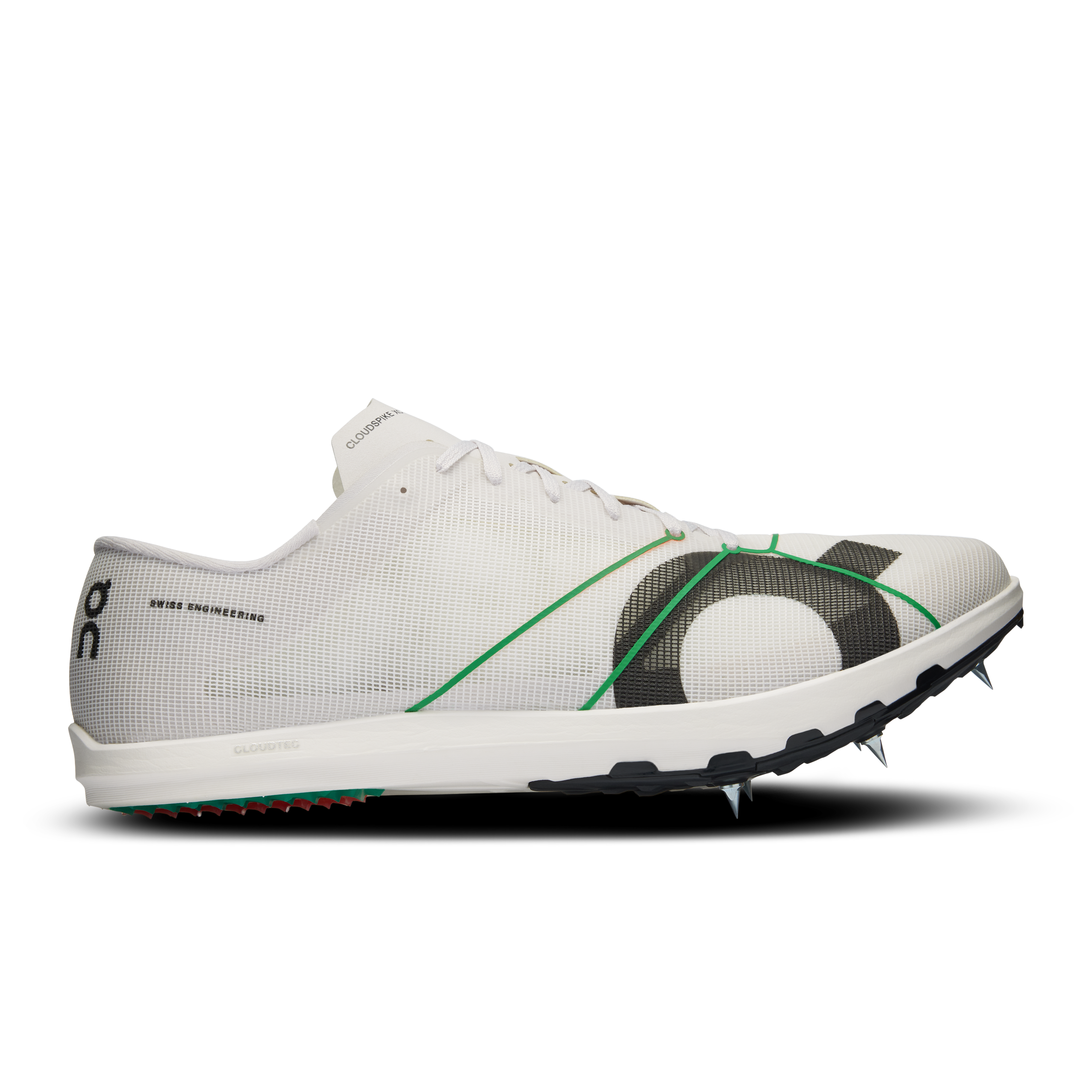 On Cloudspike XC Frost & White Homme – Compétition de cross-country longue distance, vitesse Chaussures