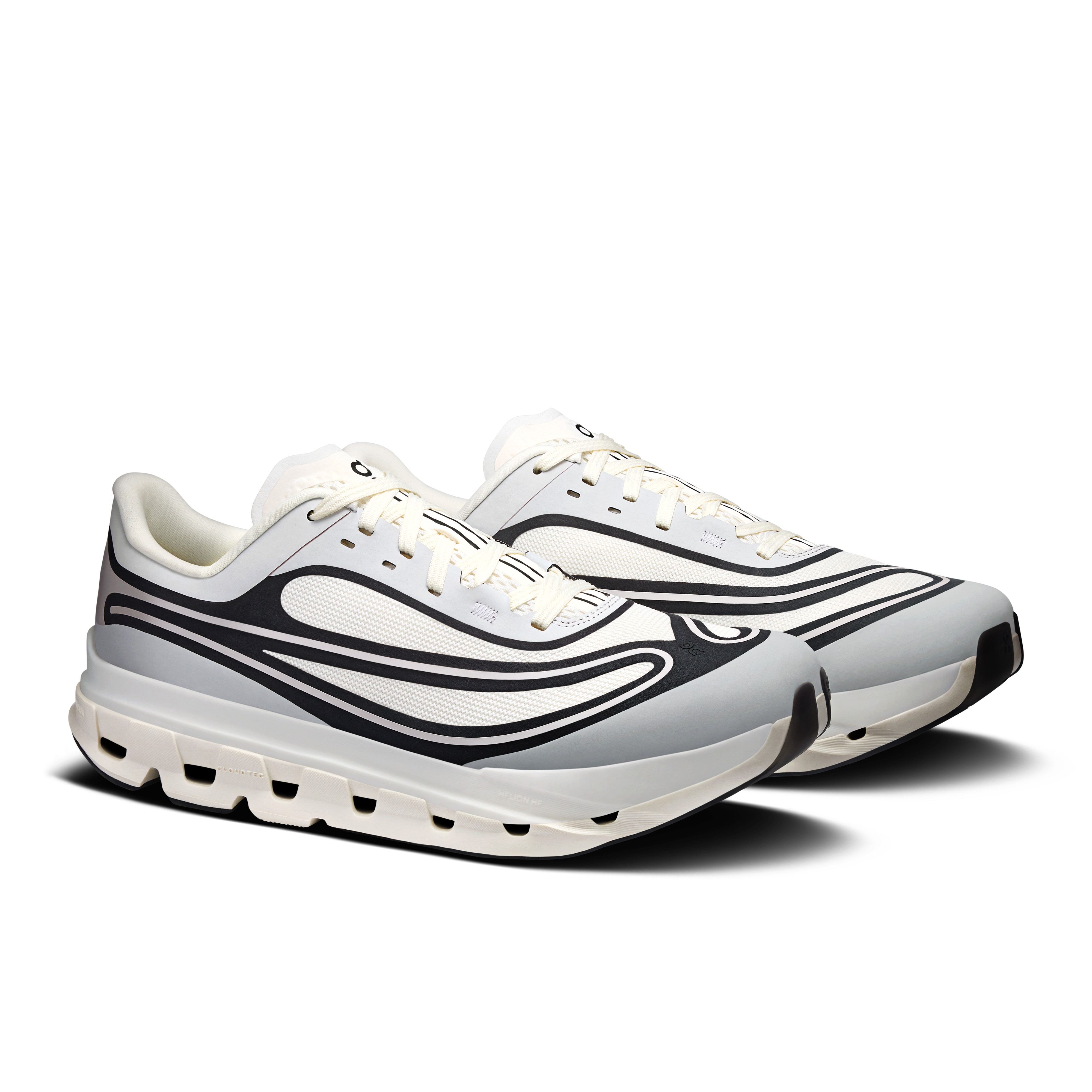 On Cloudflow 5 AD Ivory & Black Homme Active Life Chaussures