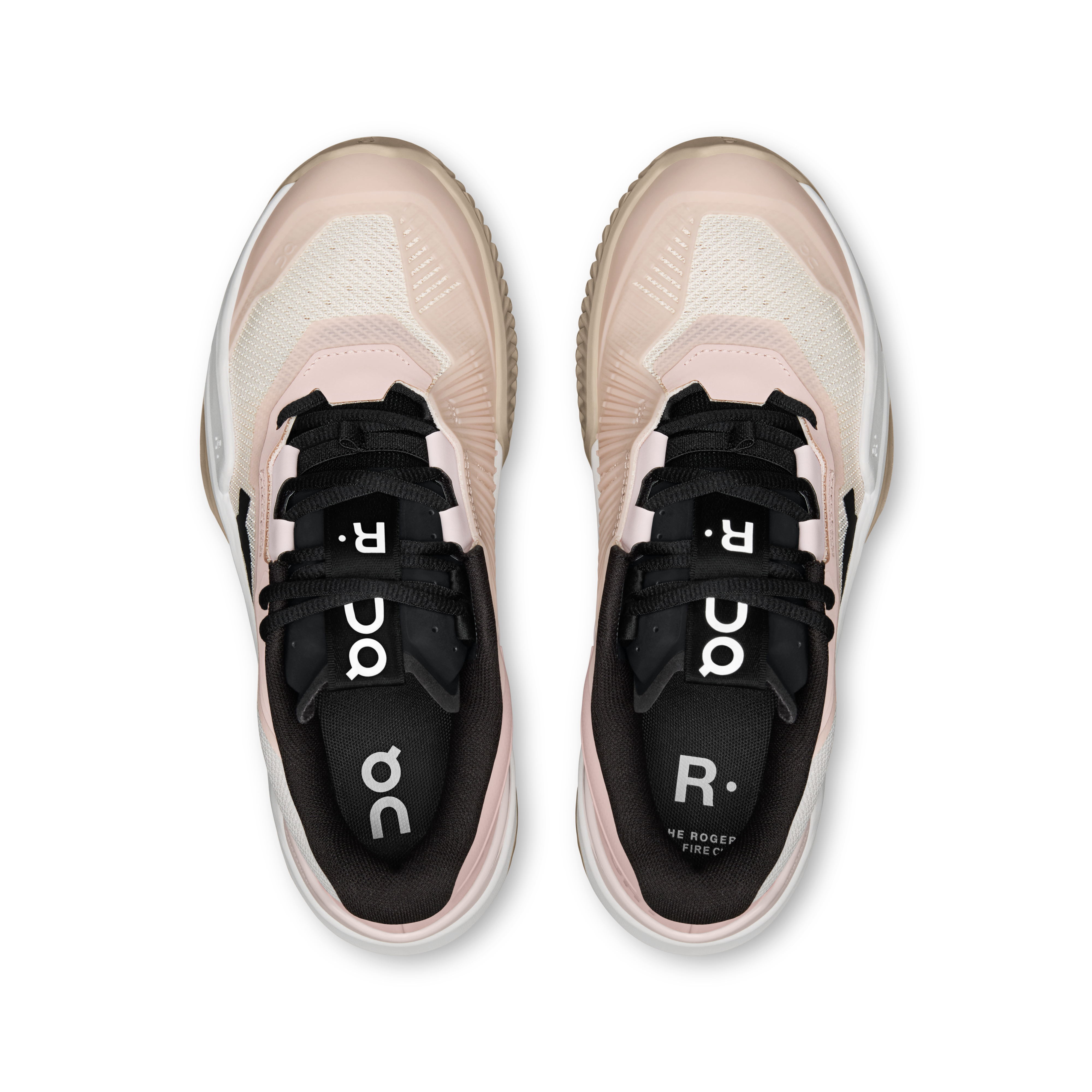 On THE ROGER Pro Fire Clay Doe & White Femme Tennis Chaussures