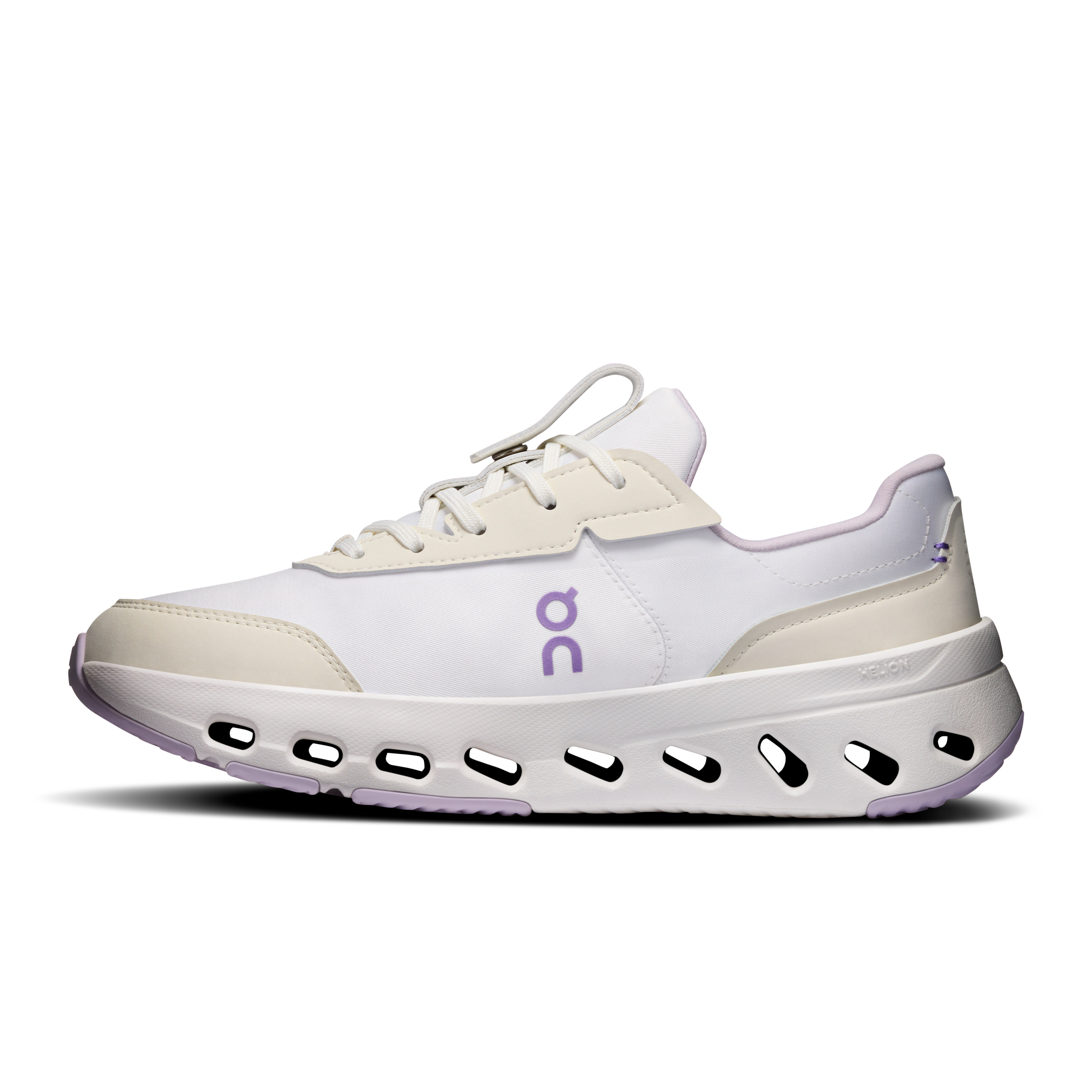 On THE ROGER Wildcard Ivory & Orchid Femme Tennis Chaussures