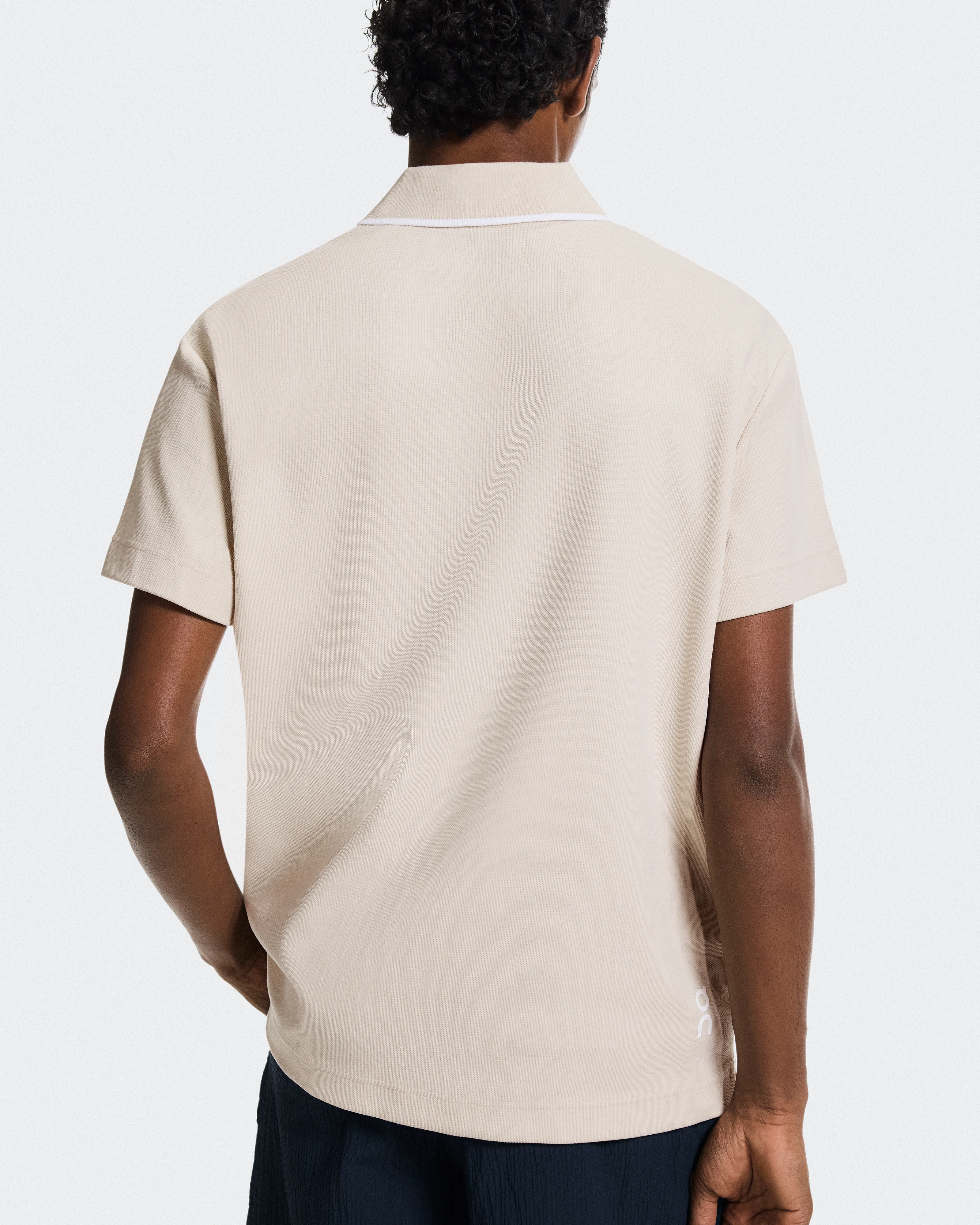 On Courtside Polo Sand & White Homme Hauts et t-shirts