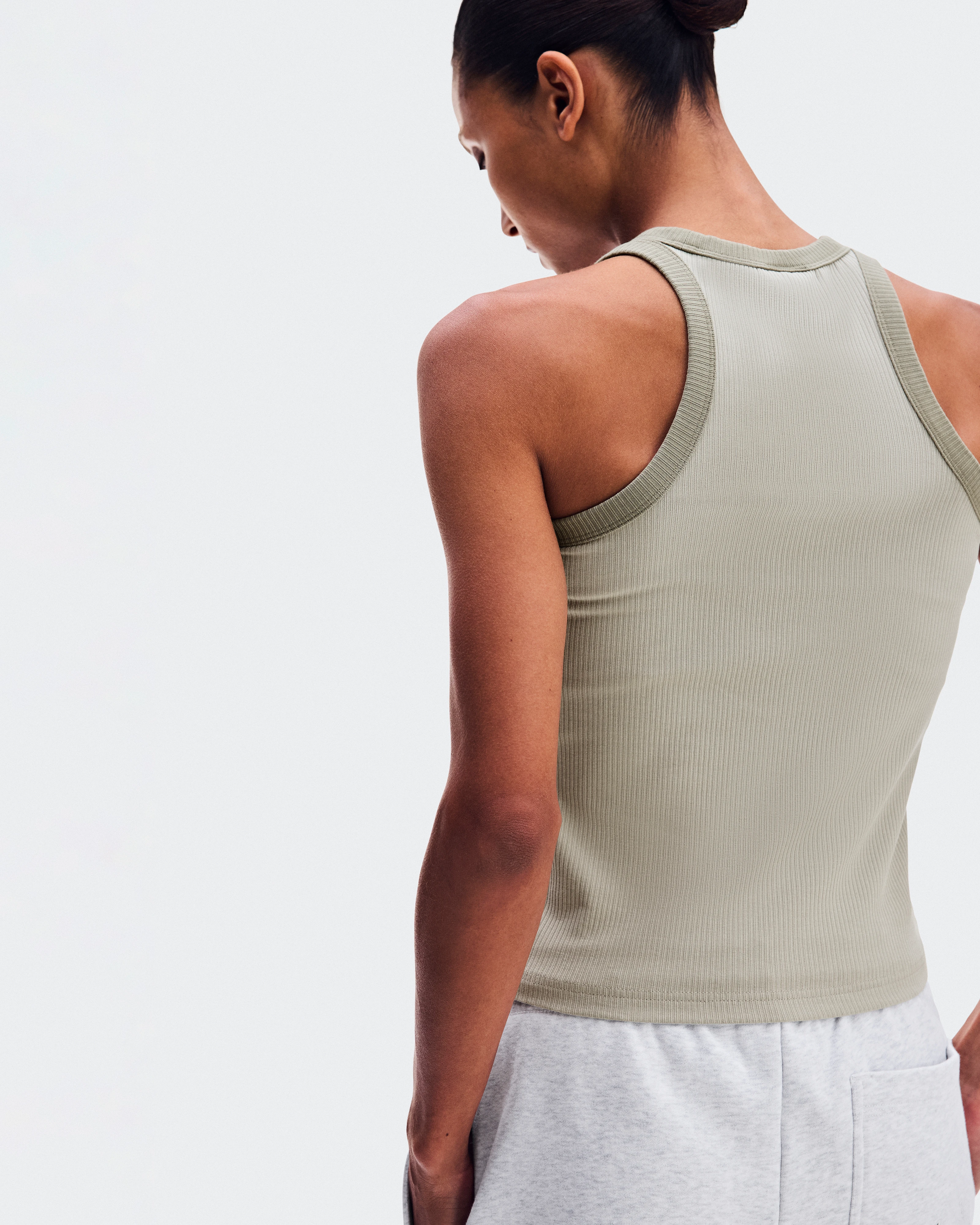 On All-Day Ribbed Tank Brume Femme Hauts et t-shirts