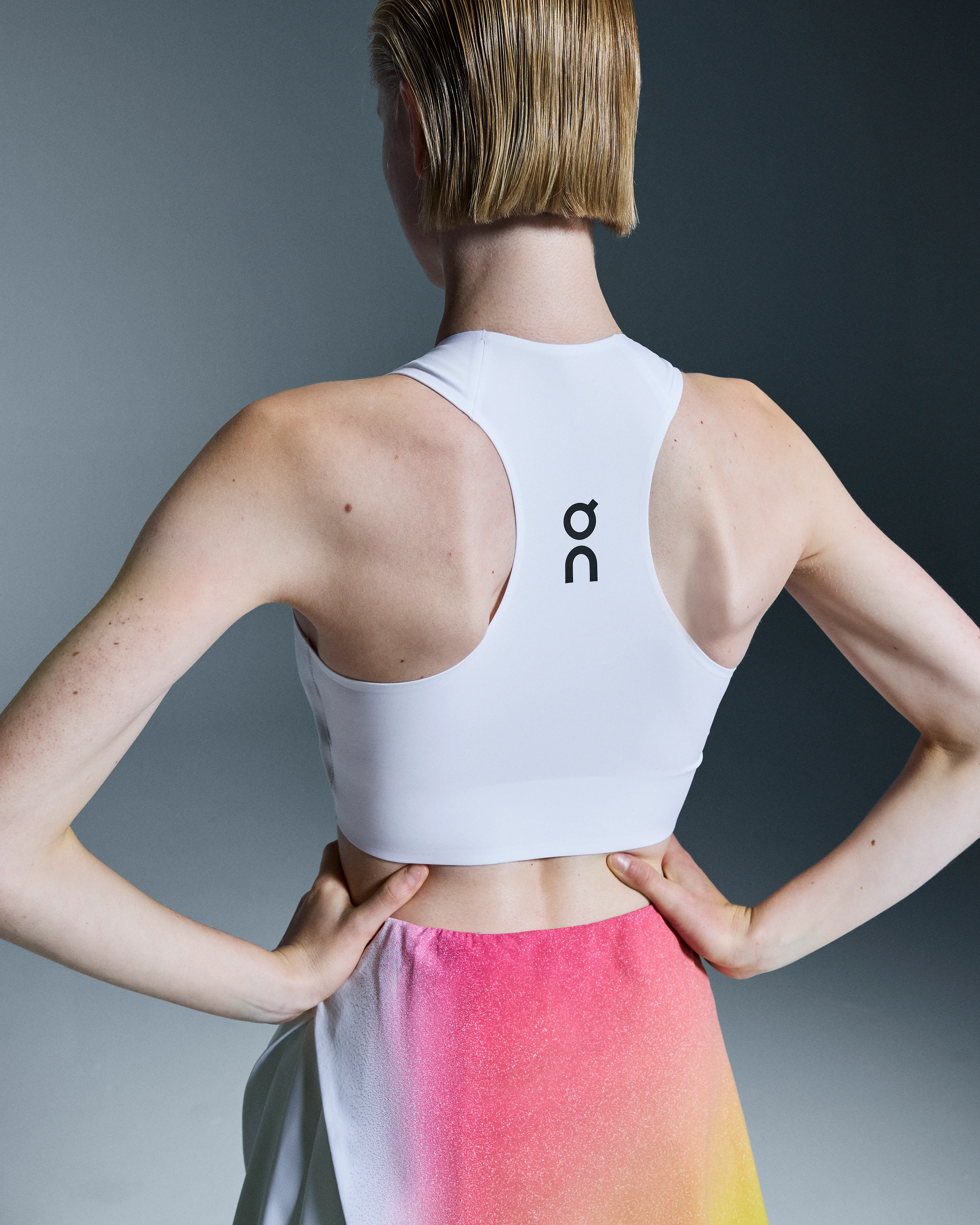 On Court Crop Top White Femme Hauts et t-shirts