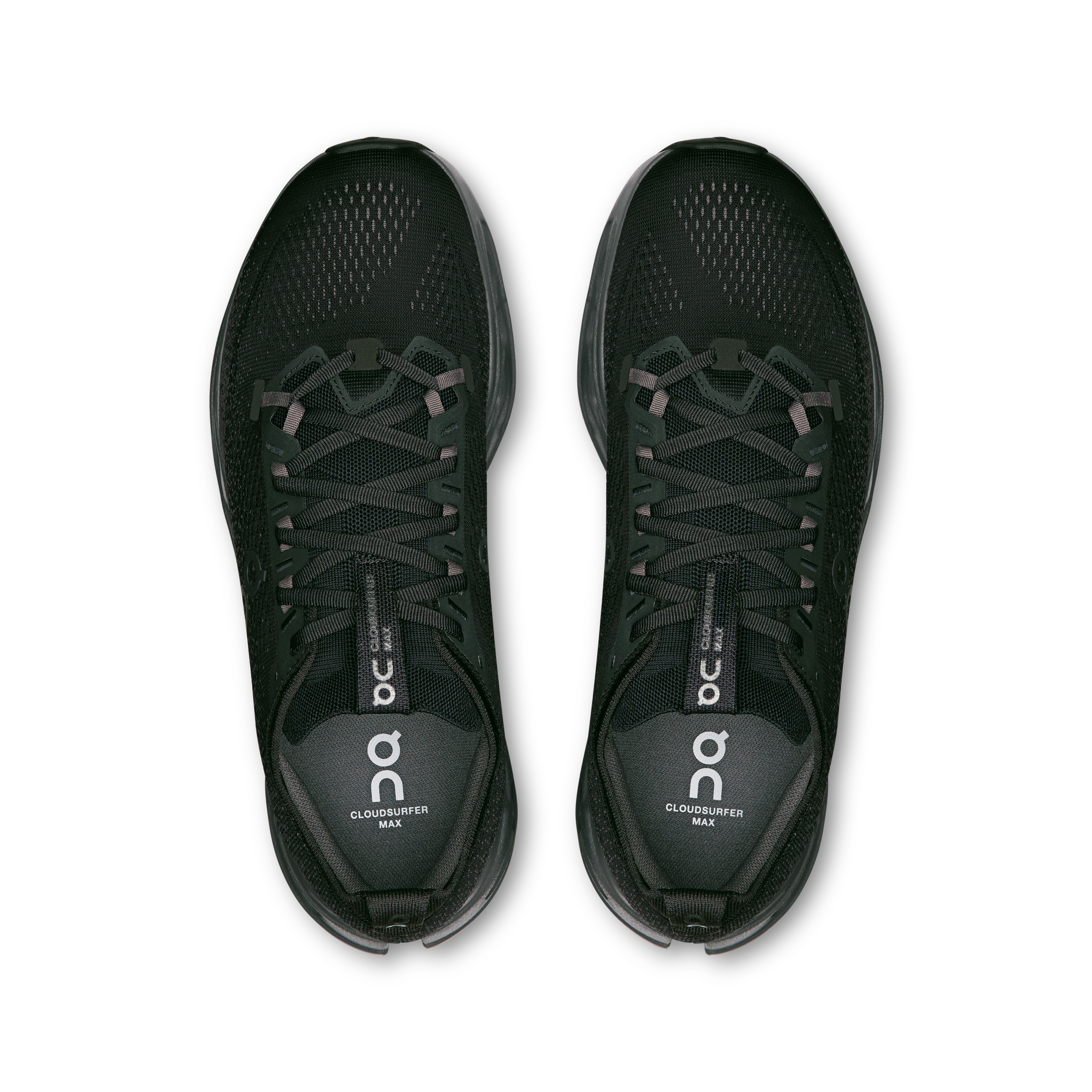 On Cloudsurfer Max Black & Eclipse Homme Running sur route Chaussures