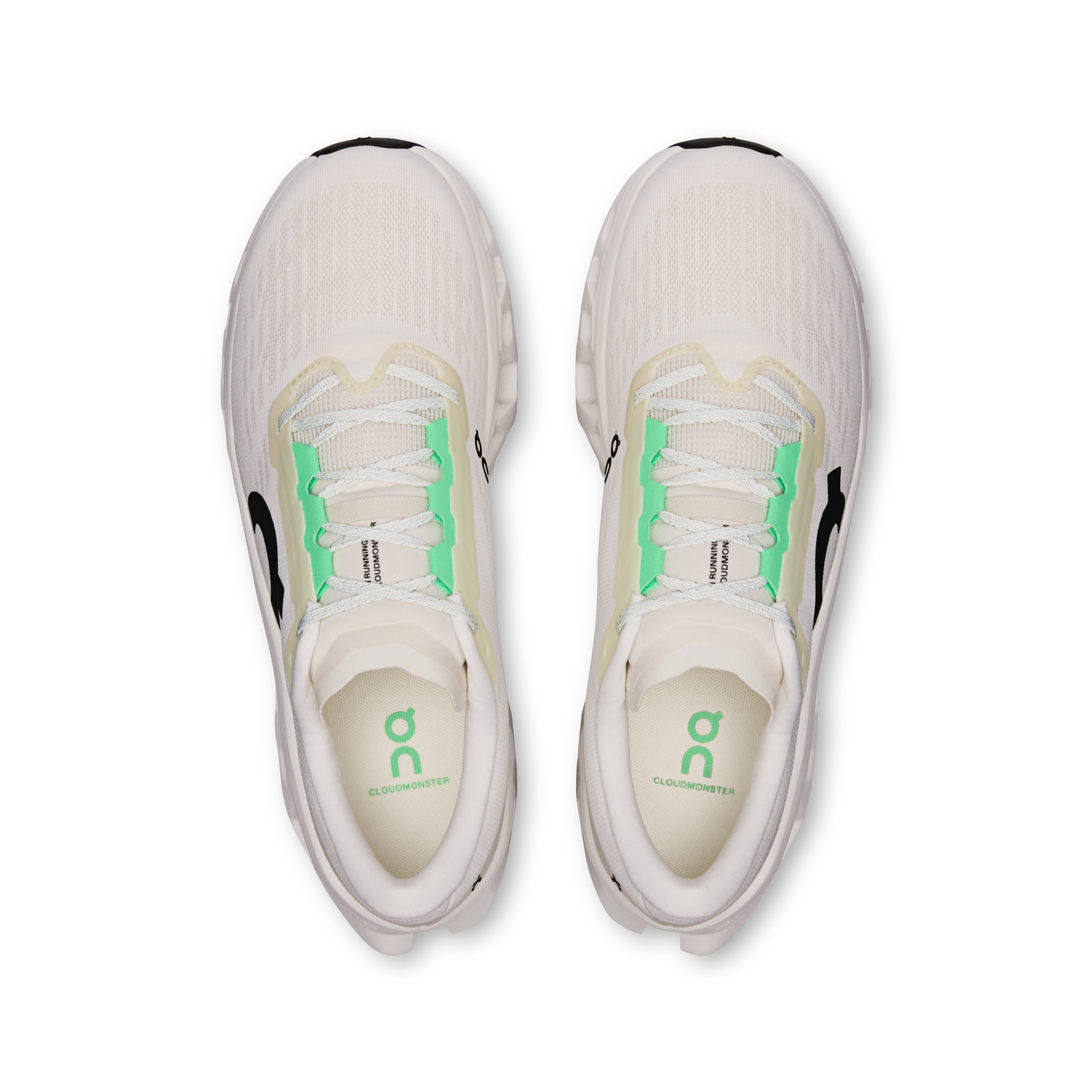 On Cloudmonster 3 Ivory & Ivory Homme Running sur route Chaussures