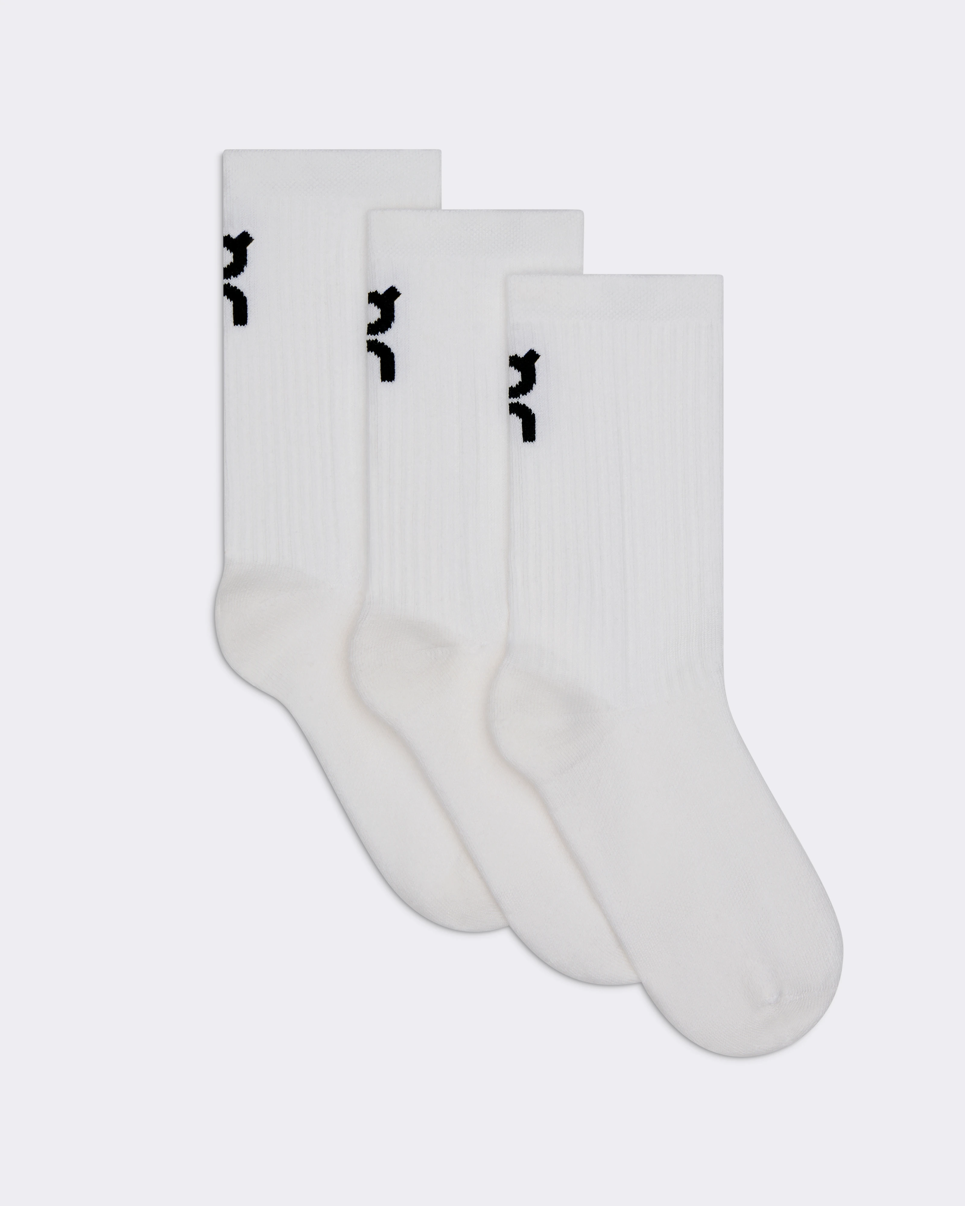 On Logo Sock High 3P Kids White Enfant Chaussettes