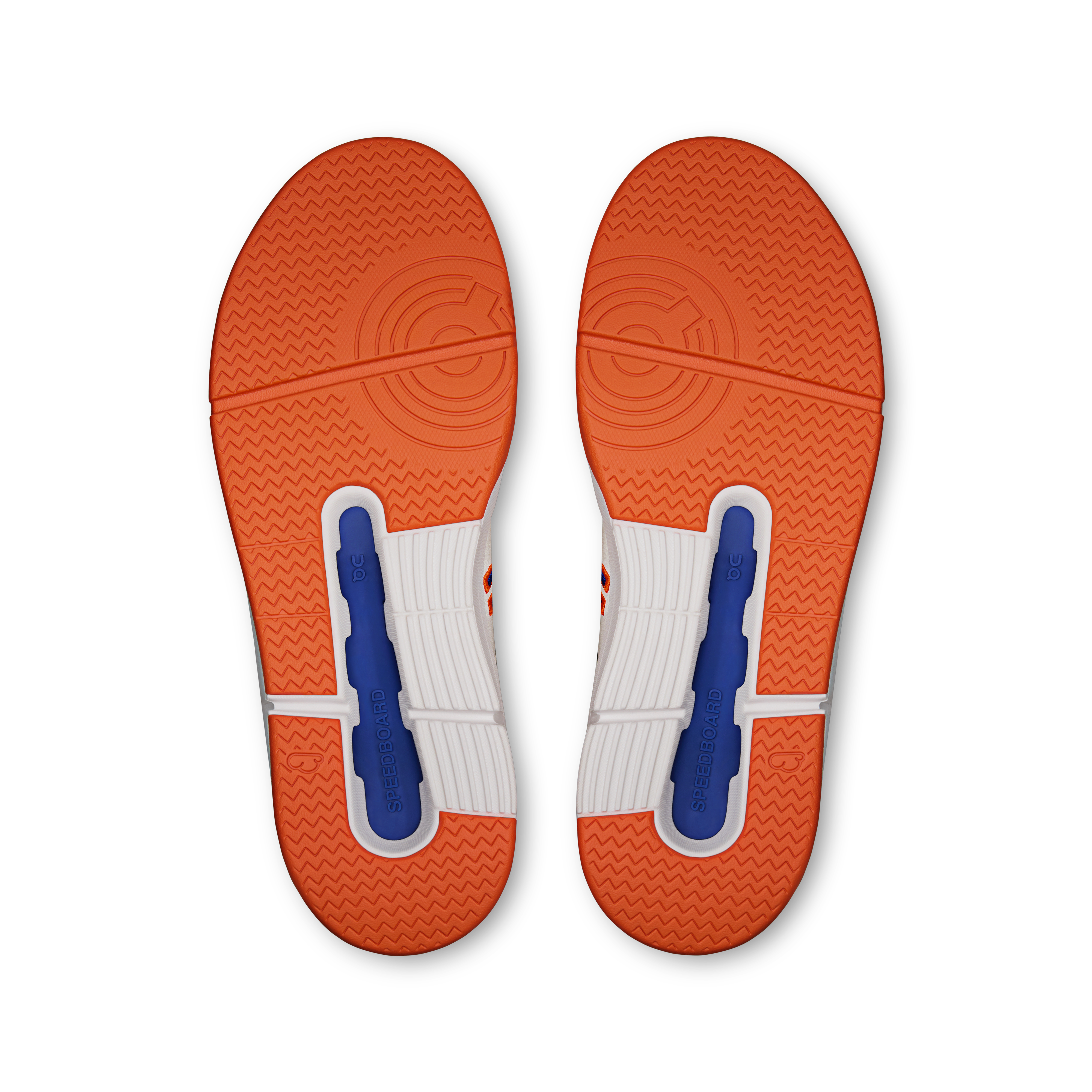 On THE ROGER Clubhouse Varsity White & Flame Femme Active Life Chaussures
