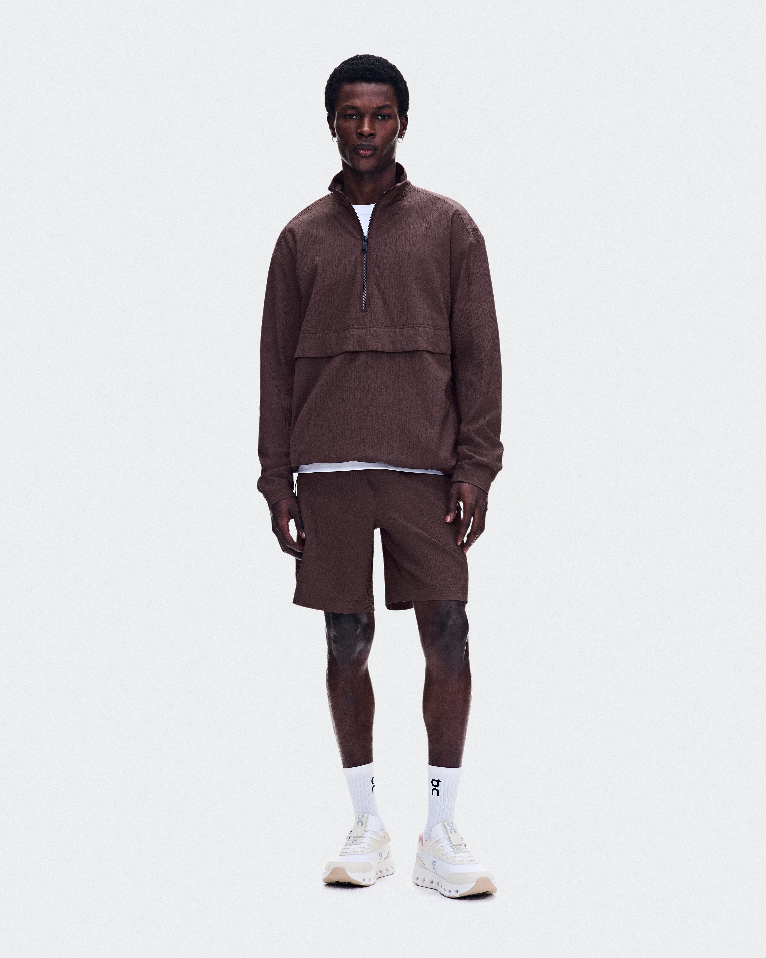 On Courtside 1/2 Zip Eaze Mulberry Homme Sweats à capuche et sweats
