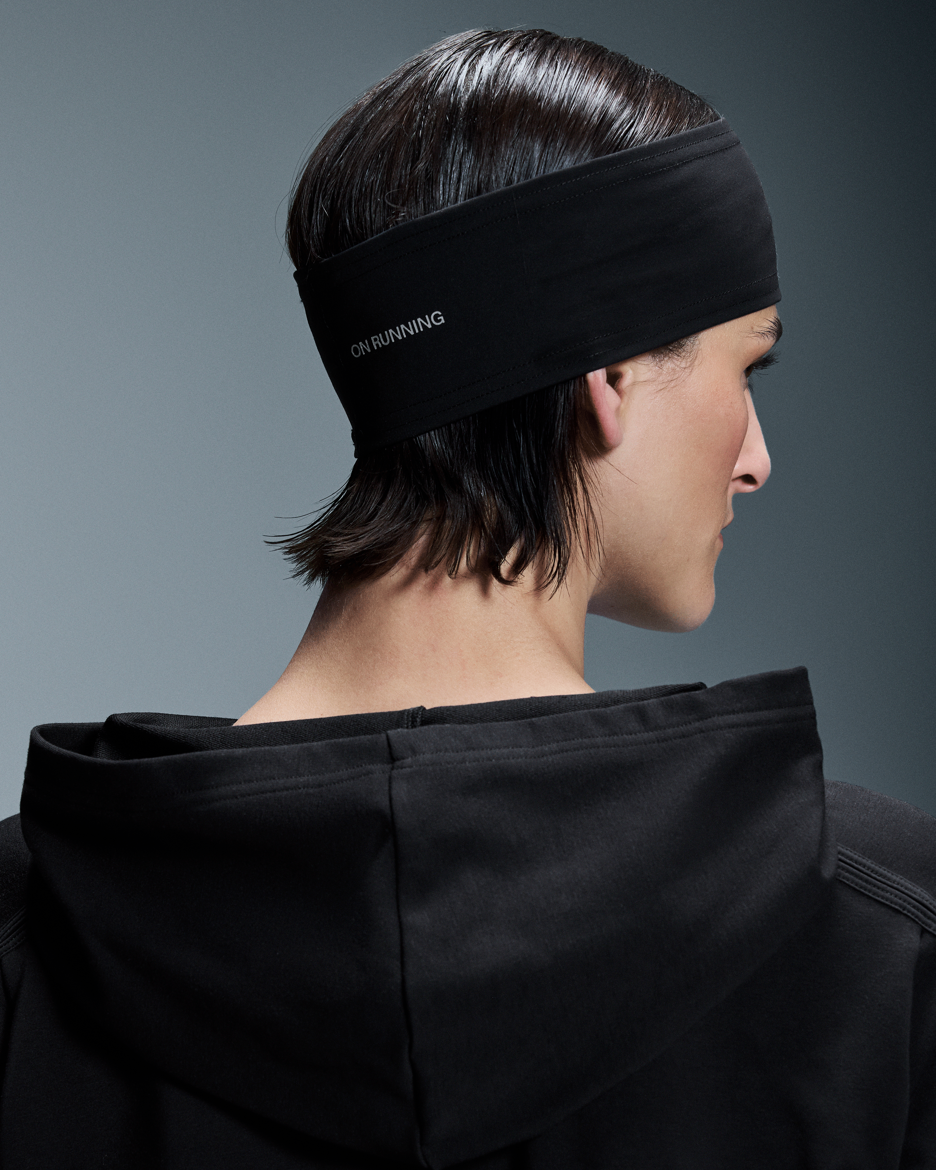On Core Headband Black Unisexe Chapeaux