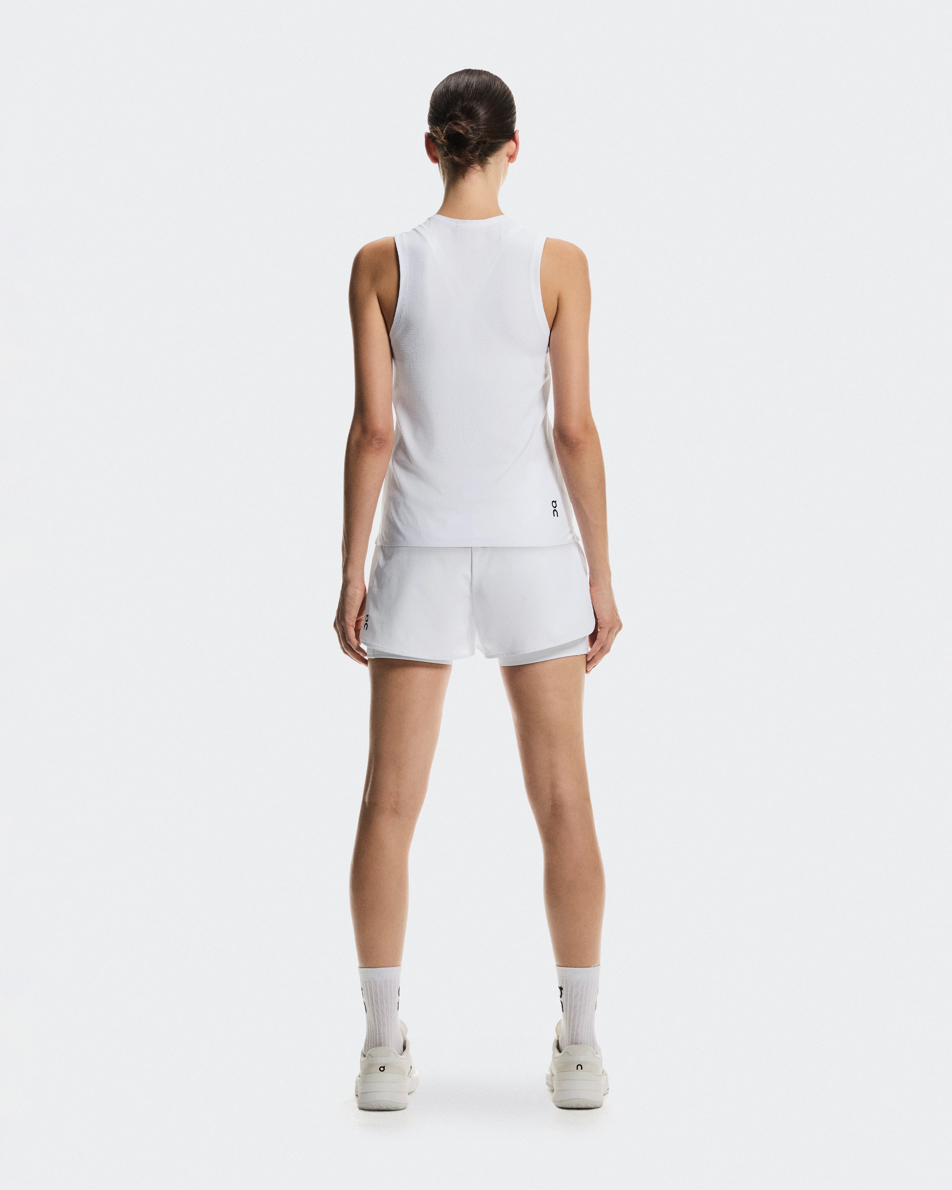 On 3" Court Shorts 2-in-1 White Femme Shorts