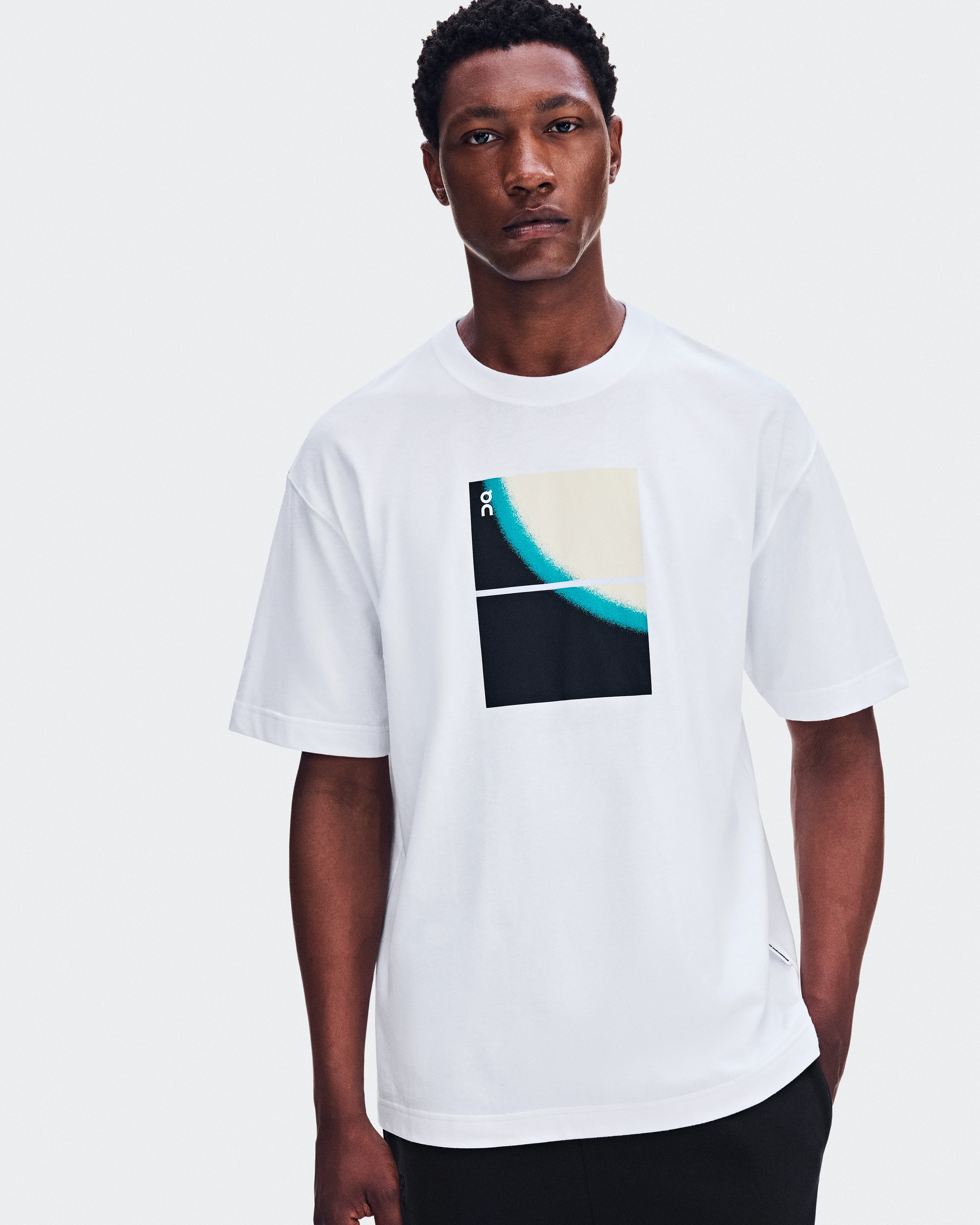 On Club-T Swing White Homme Hauts et t-shirts