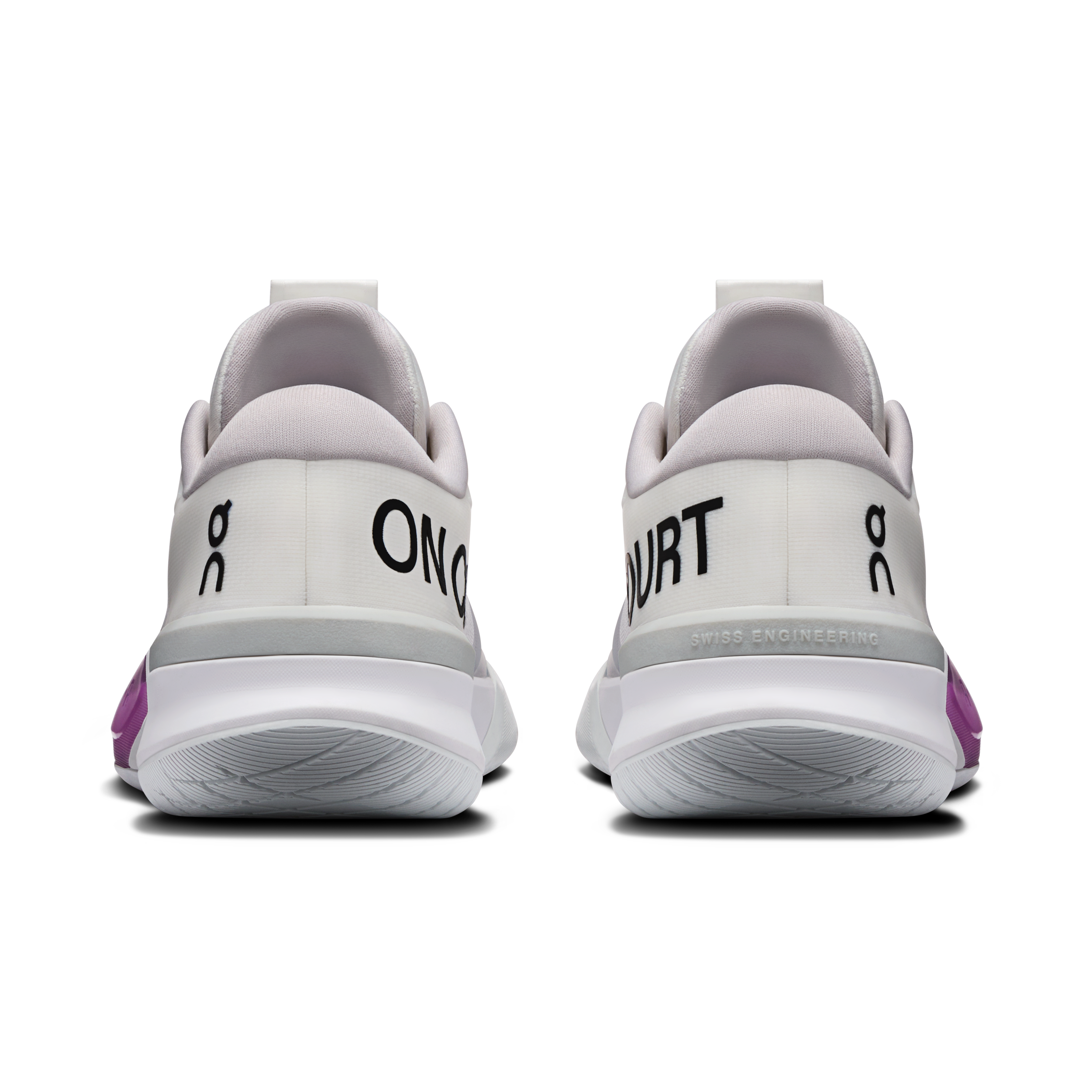 On THE ROGER Pro 3 White & Muscadine Femme Tennis Chaussures