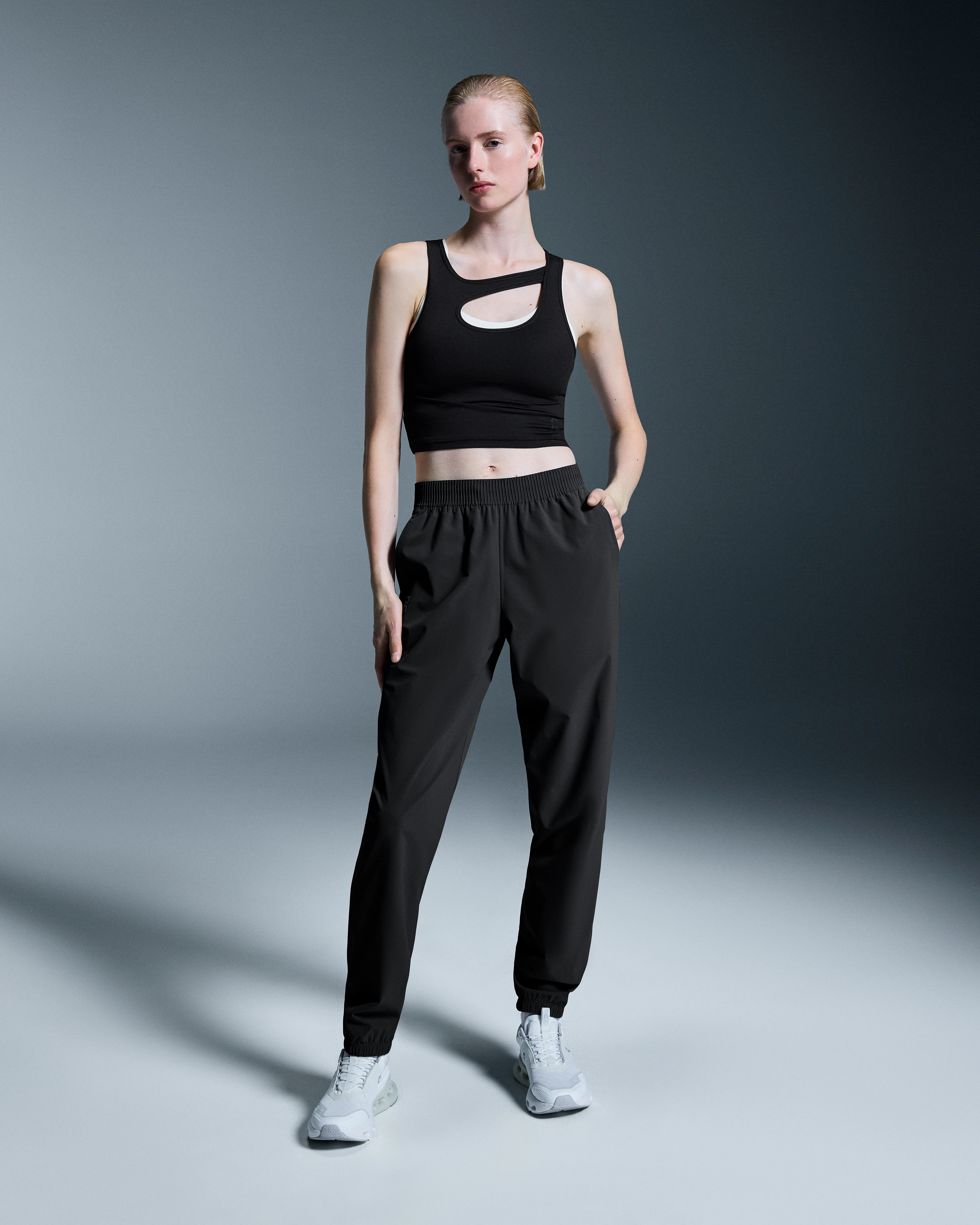 On Focus Pants Black Femme Pantalons
