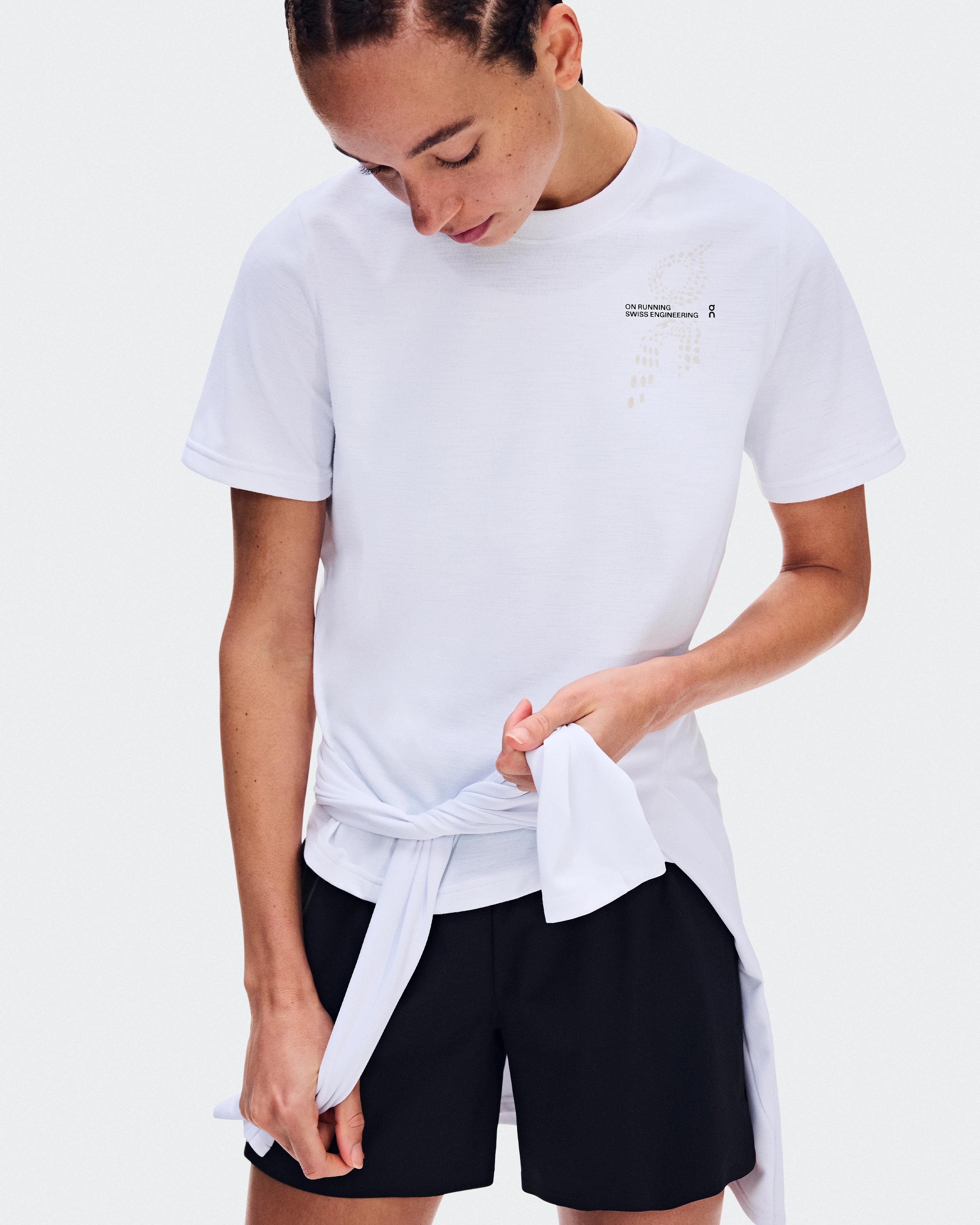 On On Run-T White Femme Hauts et t-shirts
