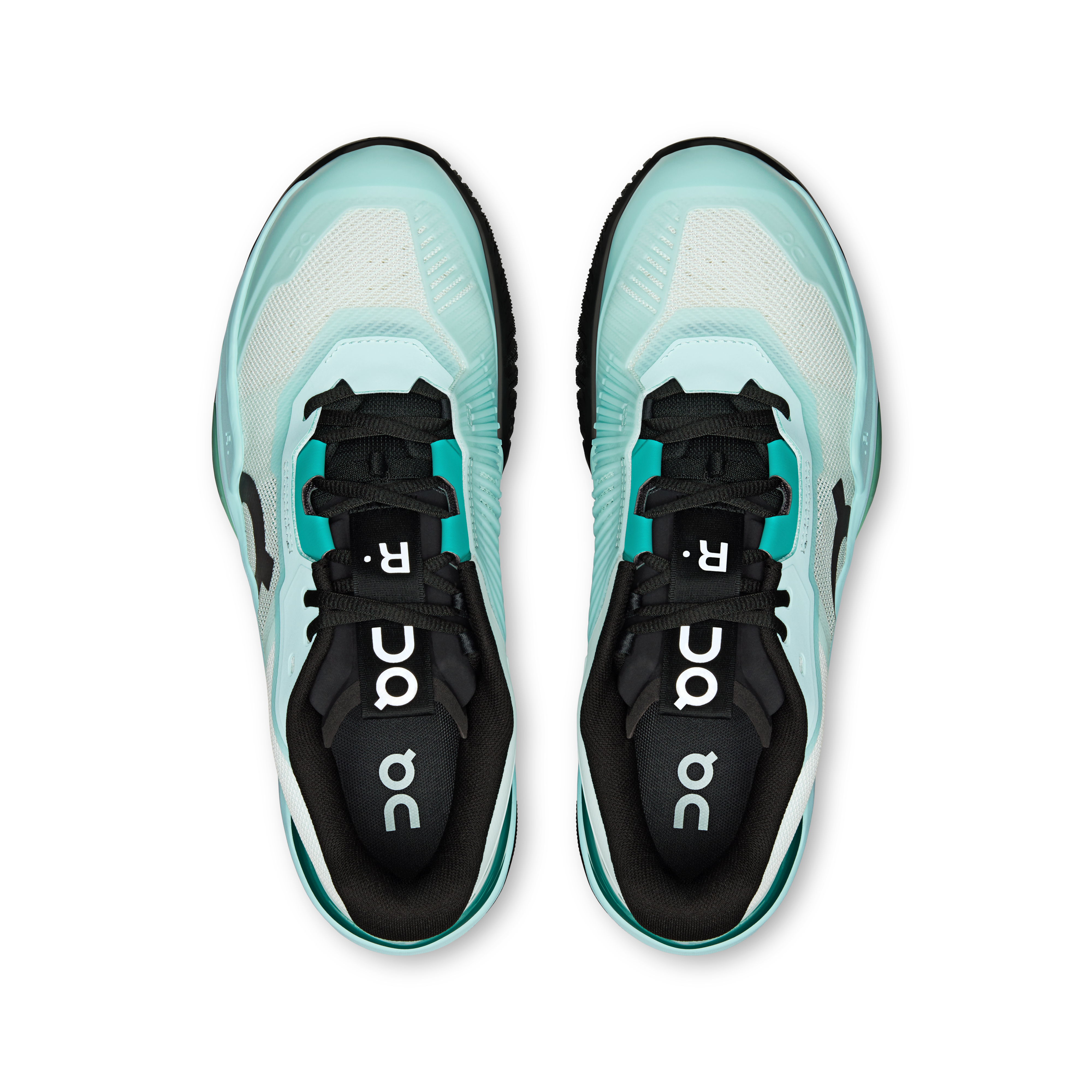 On THE ROGER Pro Fire Flurry & Celeste Homme Tennis Chaussures