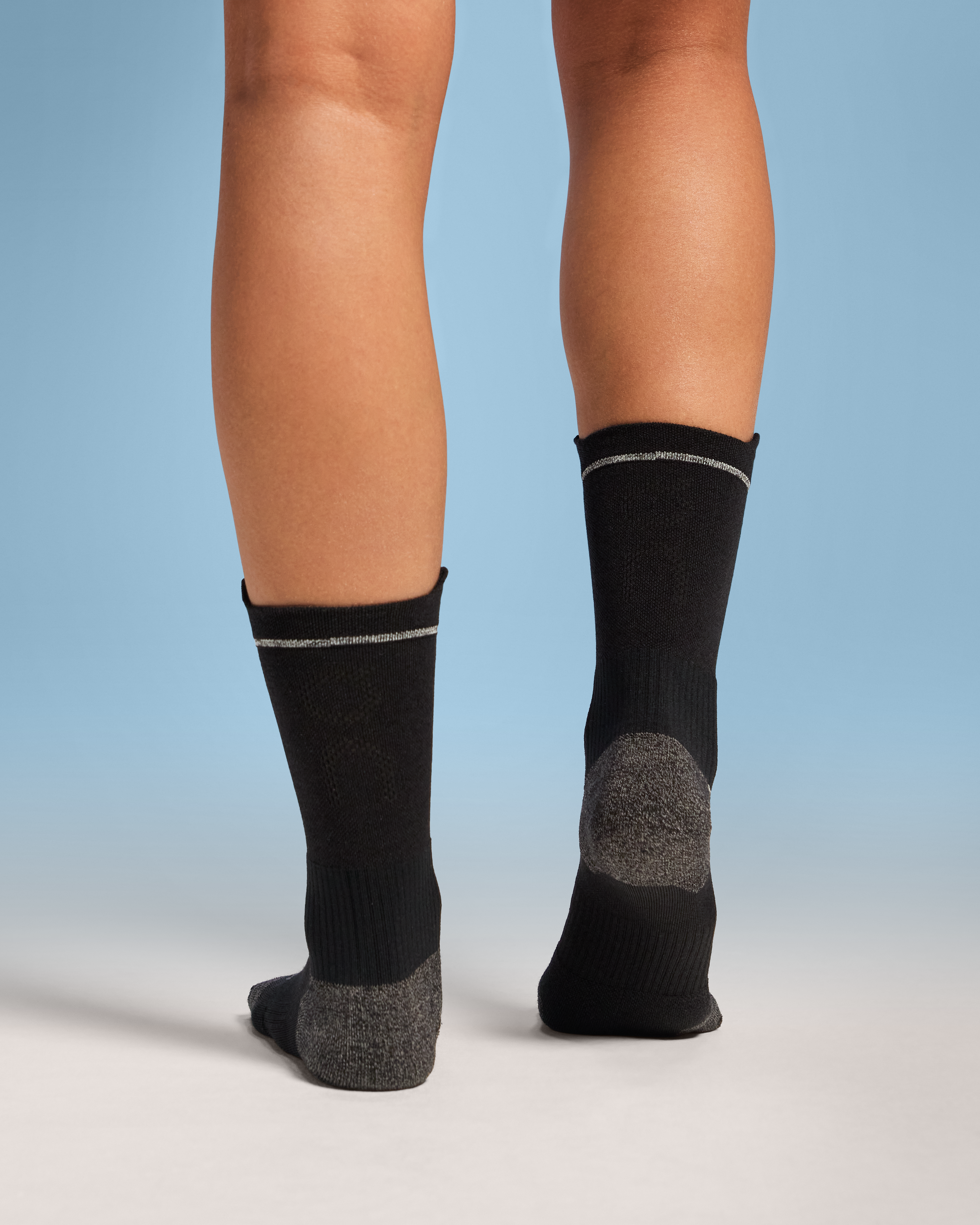 On Merino Ultra Sock Black Unisexe Chaussettes