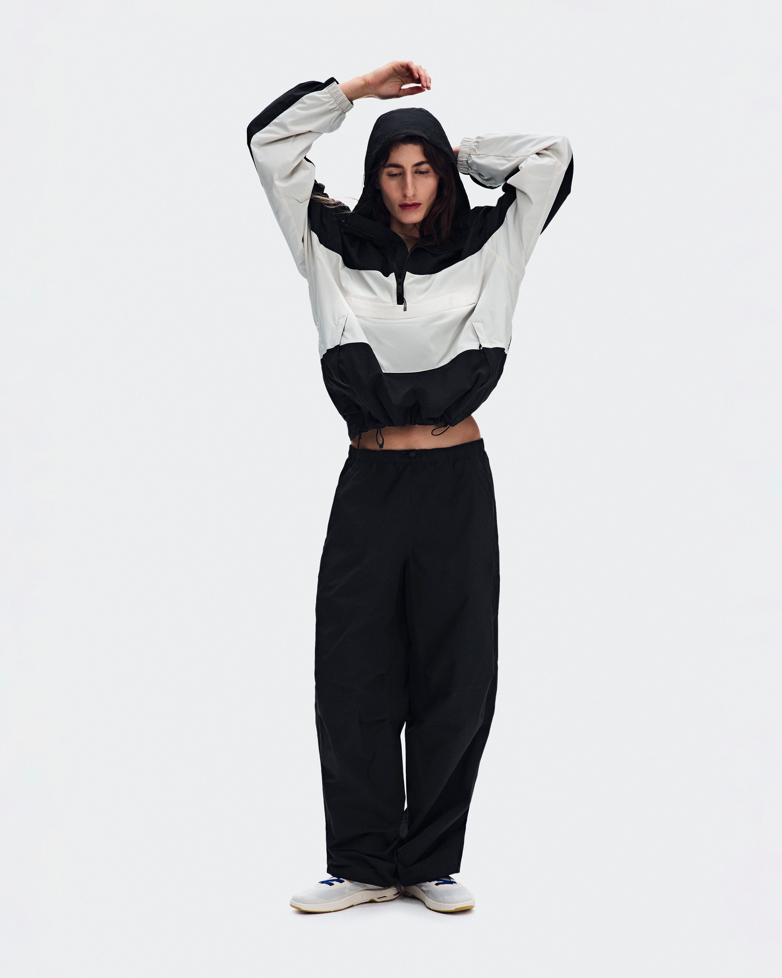 On Half-Zip Anorak Black Femme Vestes