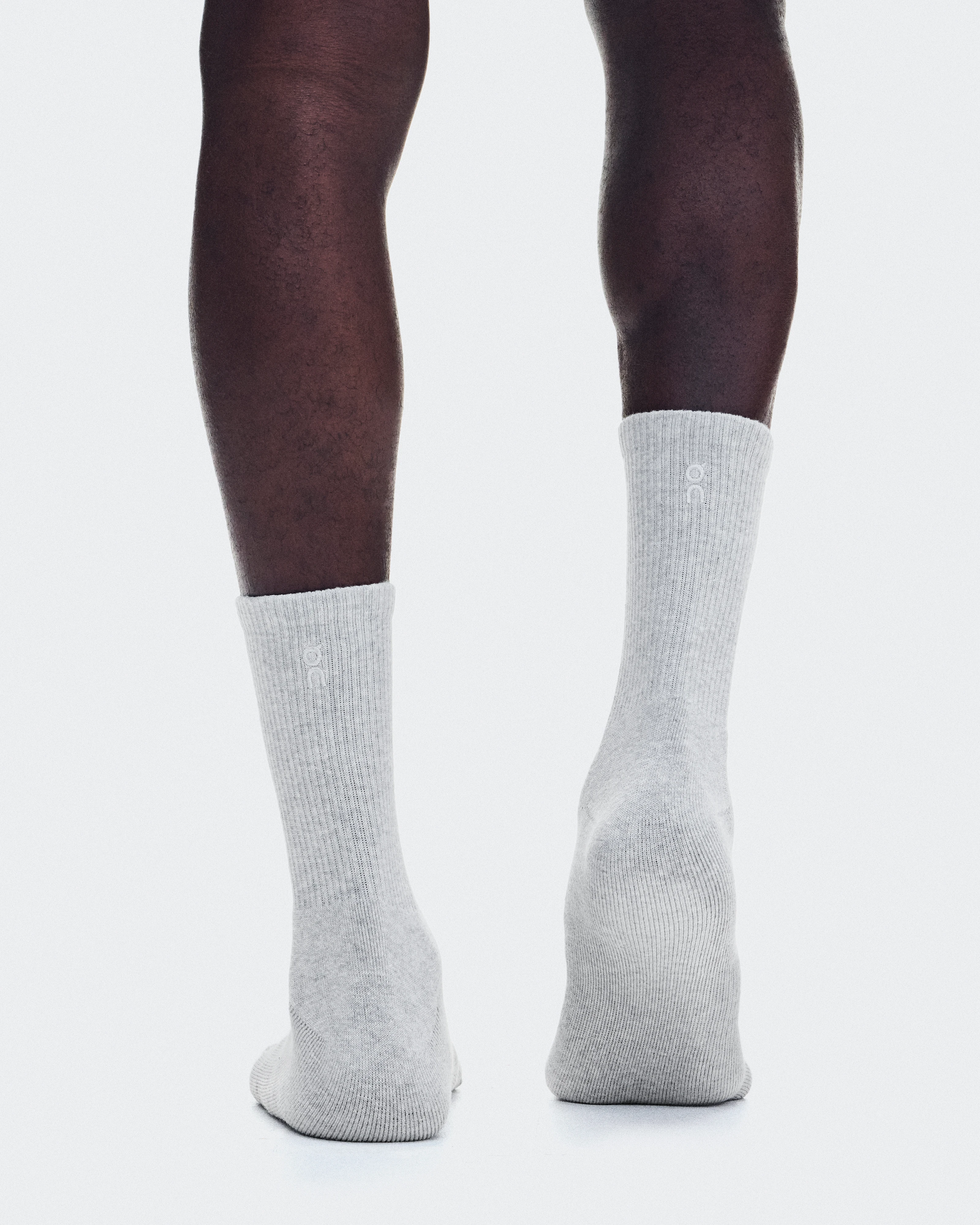 On Club Sock High 2P Heather Gray Unisexe Chaussettes