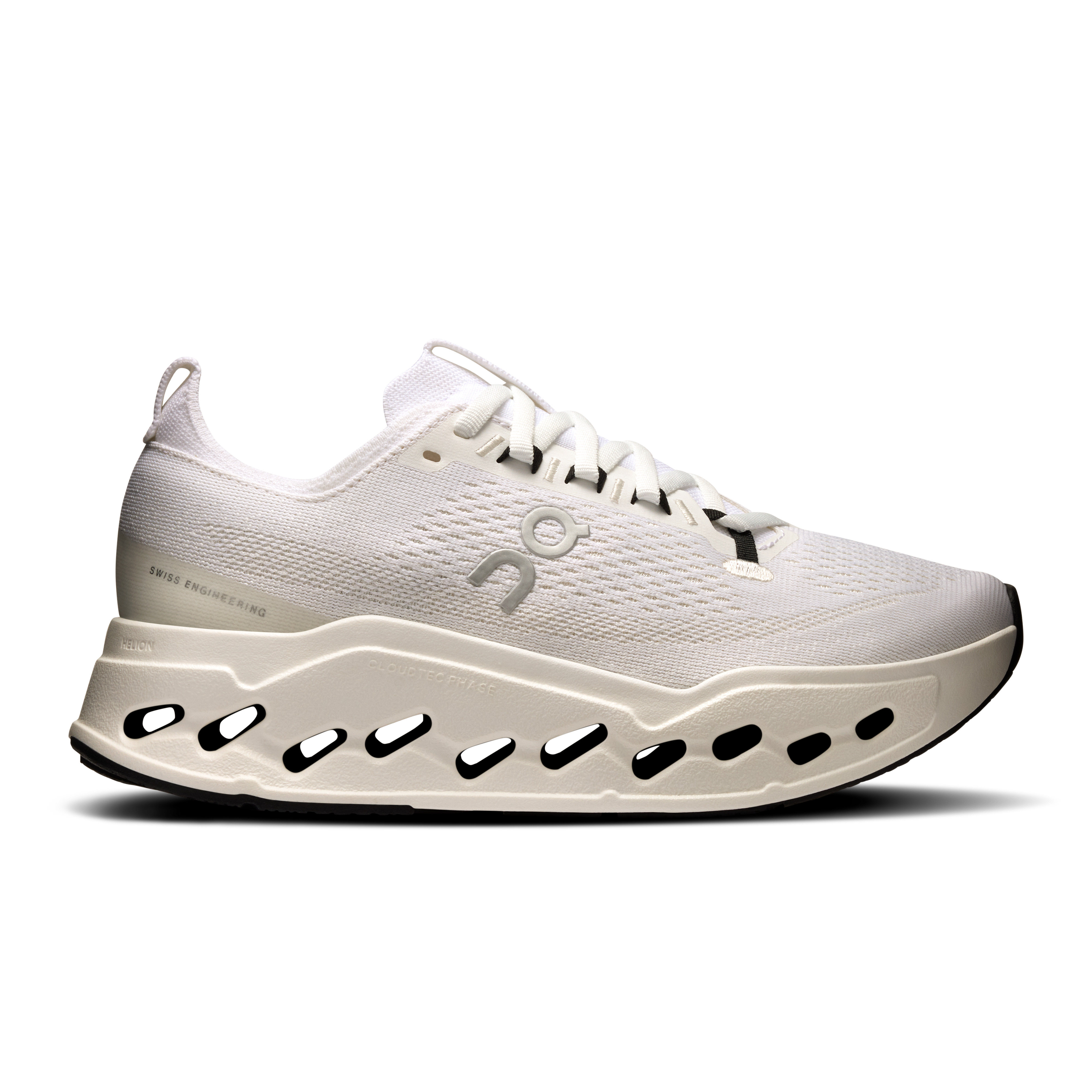 On Cloudsurfer Max Wide White & White Femme – Sorties longues, foulées agréables Chaussures