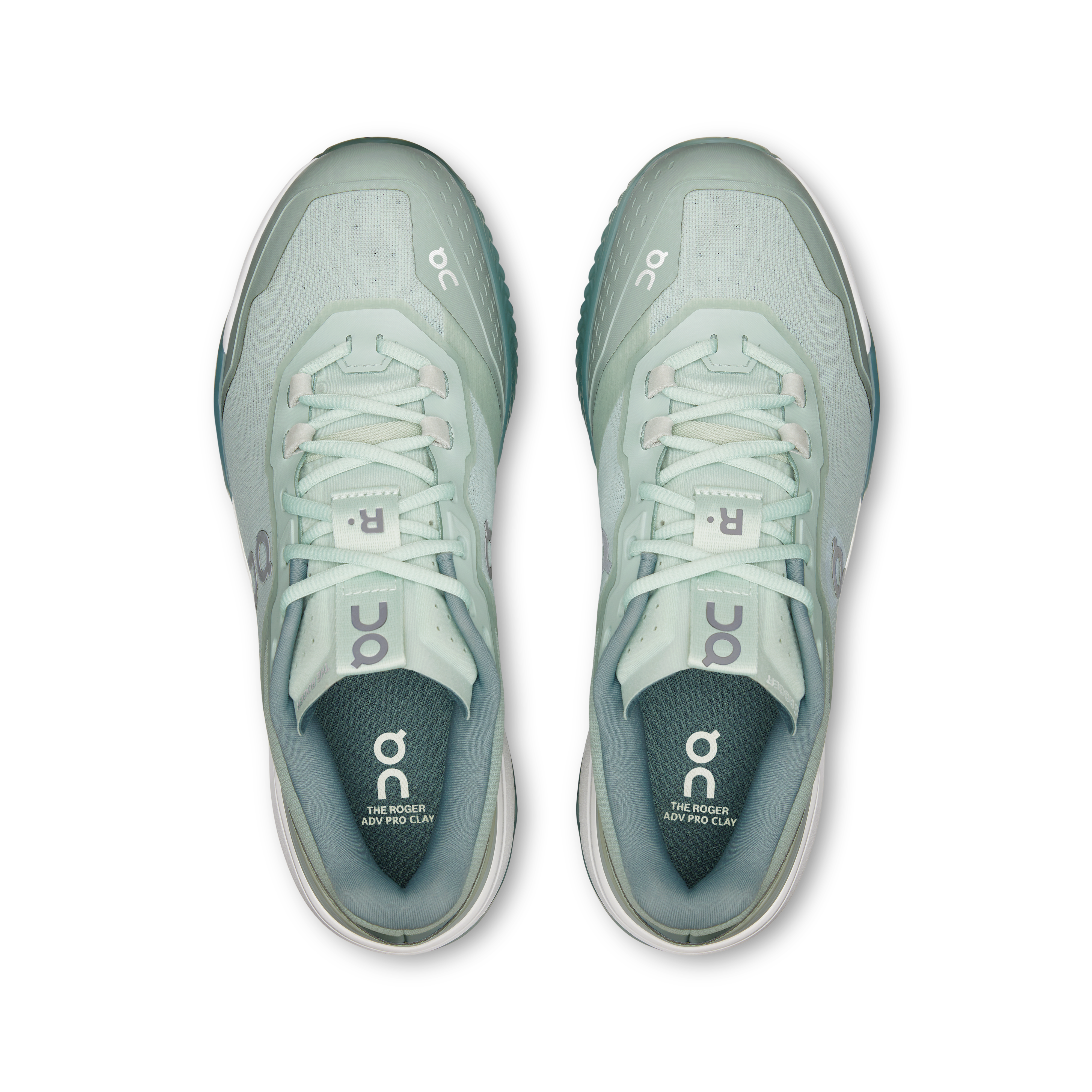 On THE ROGER Advantage Pro Clay Mineral & Linen Homme Tennis Chaussures