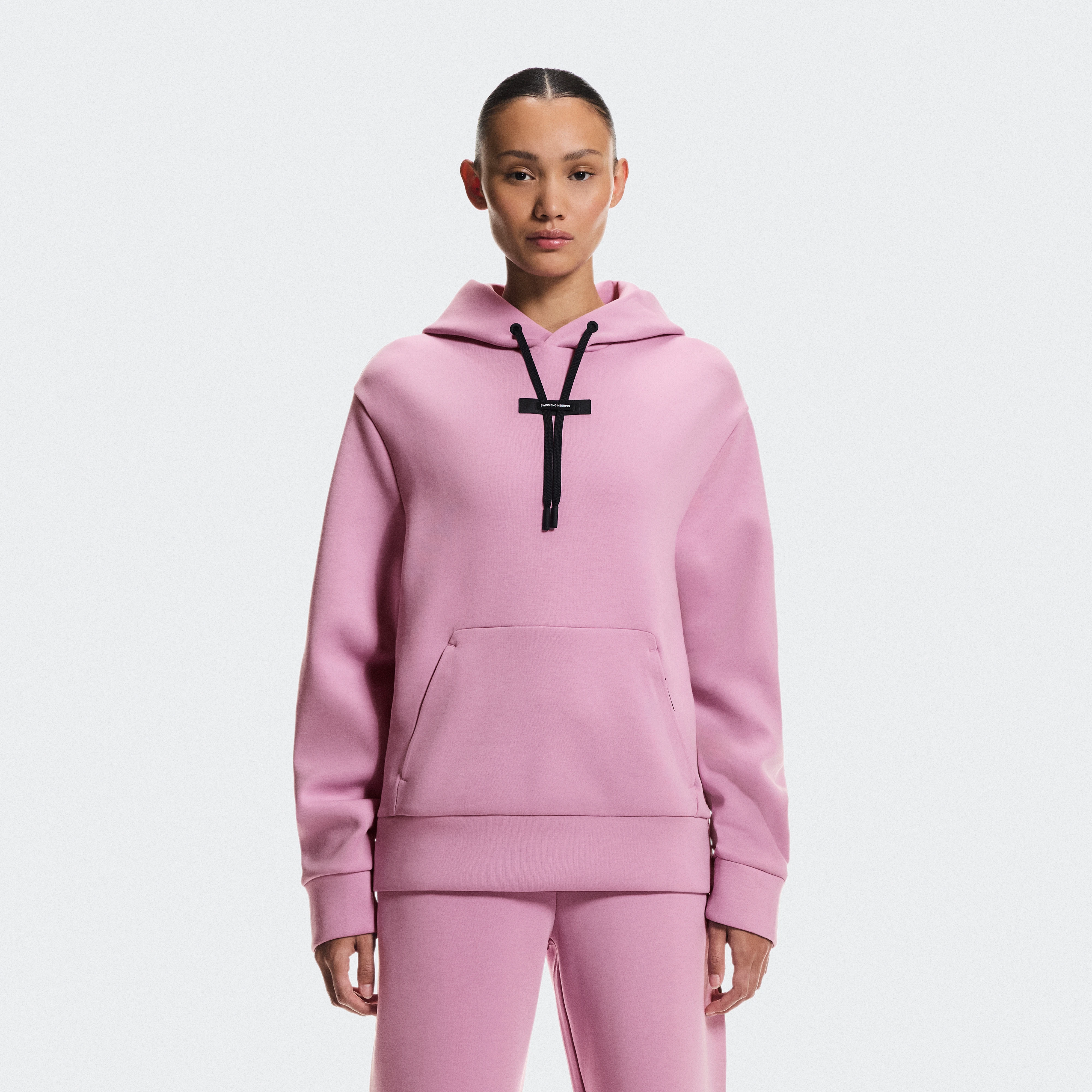 On Focus Tech Hoodie Sakura Femme – Quotidien, voyage, entraînement Sweats à capuche et sweats