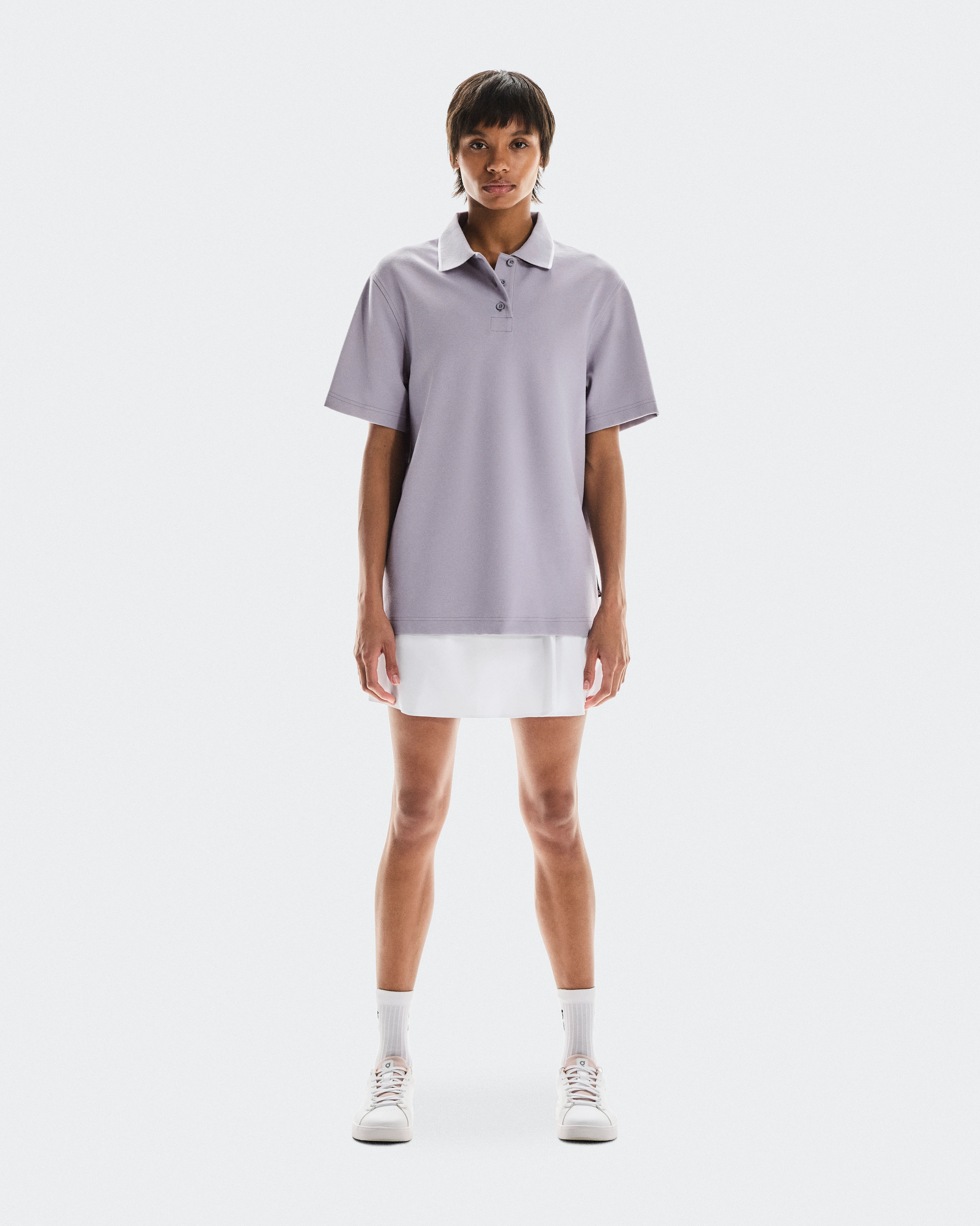 On Courtside Polo Lilac Femme Hauts et t-shirts