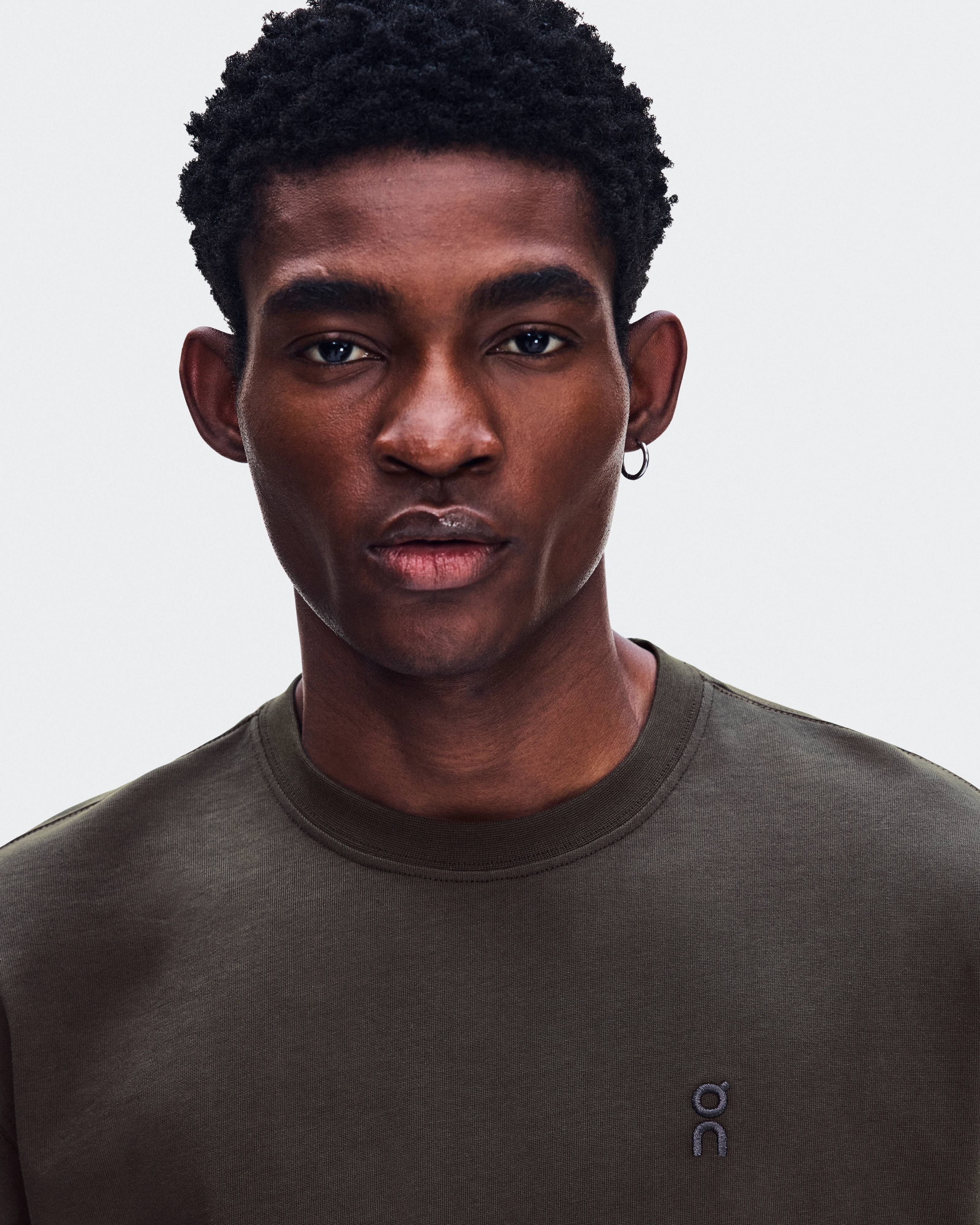 On Club Collective-T Ascent Espresso Homme Hauts et t-shirts