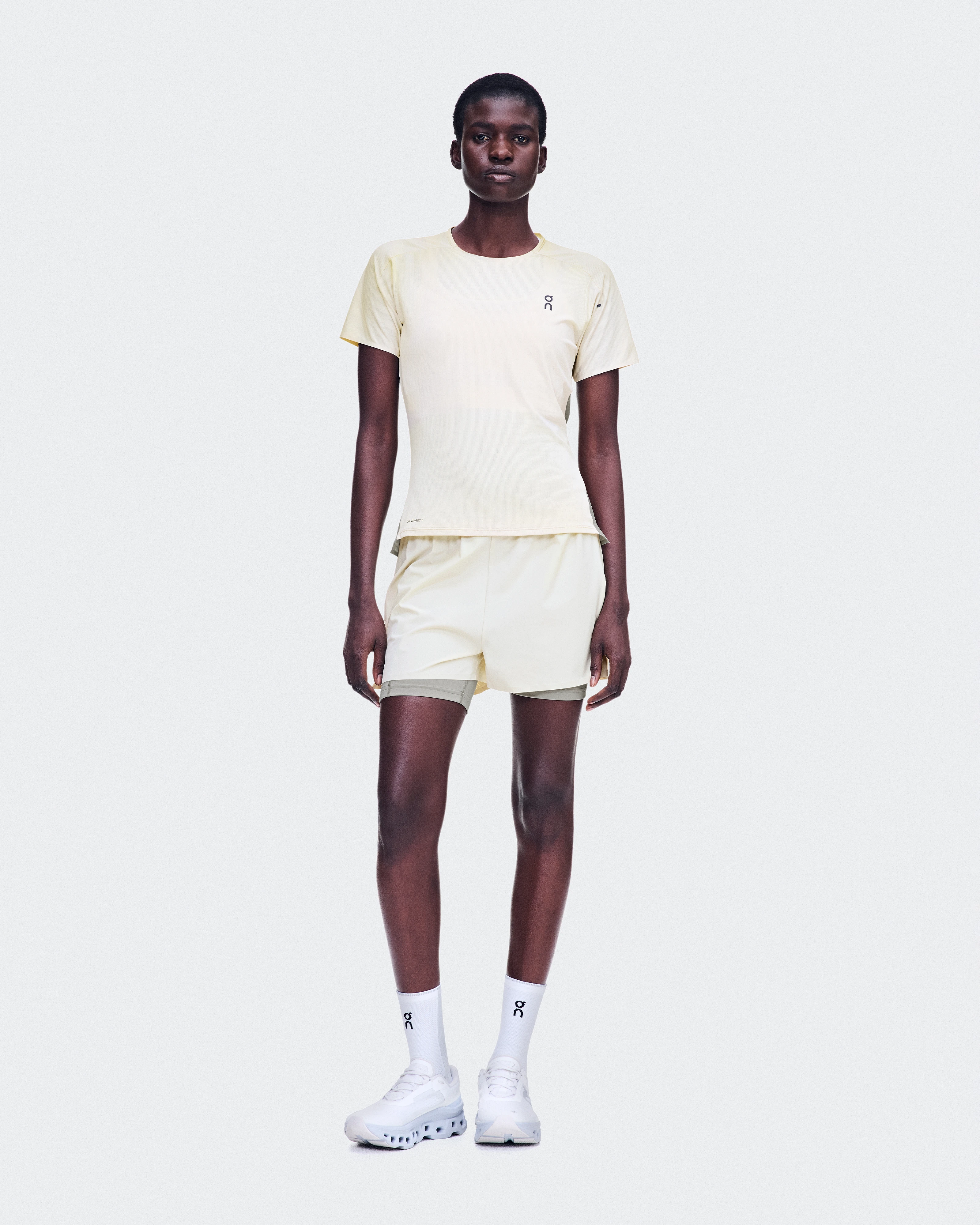 On 3" Performance 2/1 Shorts Hare & Brume Femme Shorts