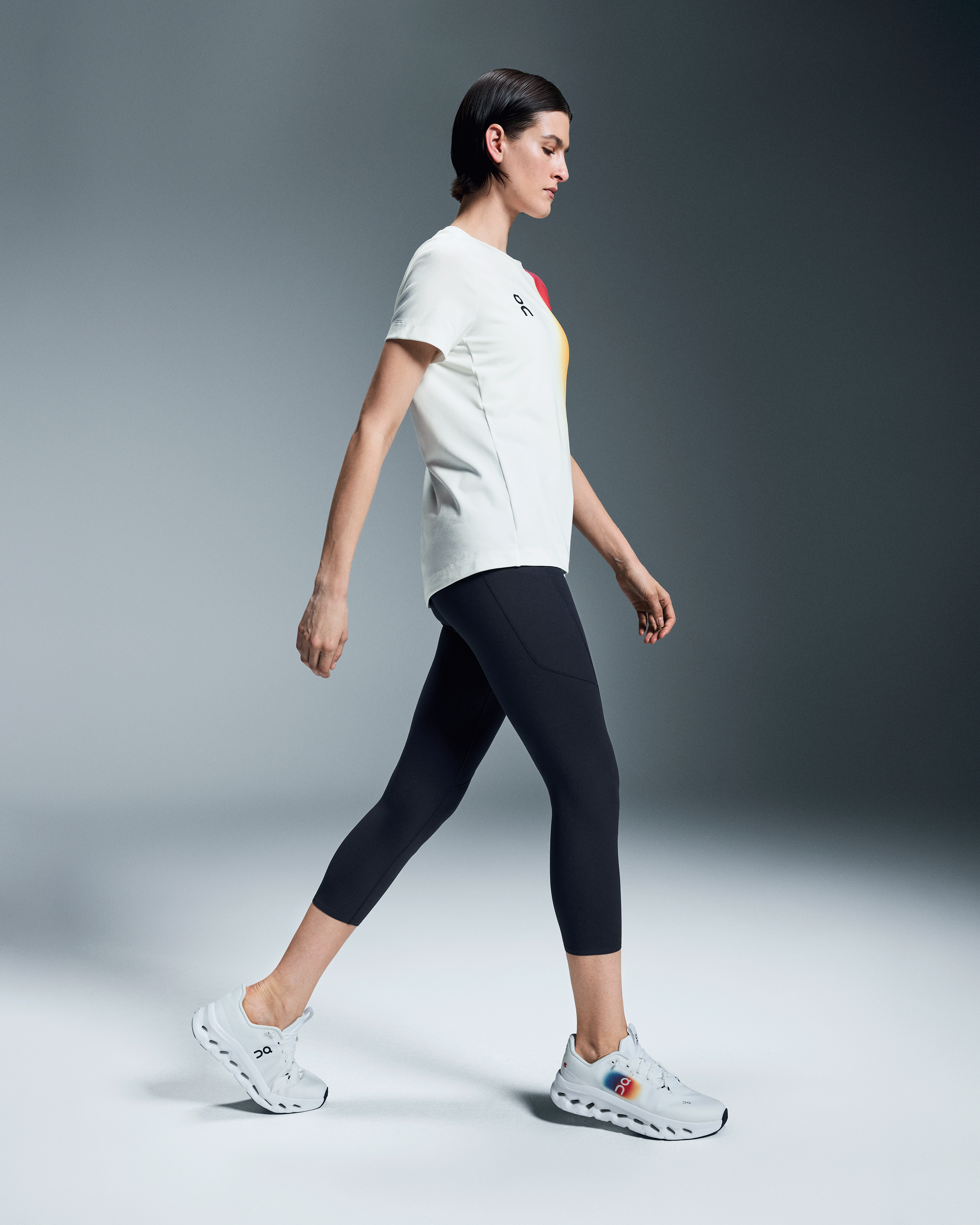 On Swiss Olympic 3/4 Tights Ink Femme Leggings