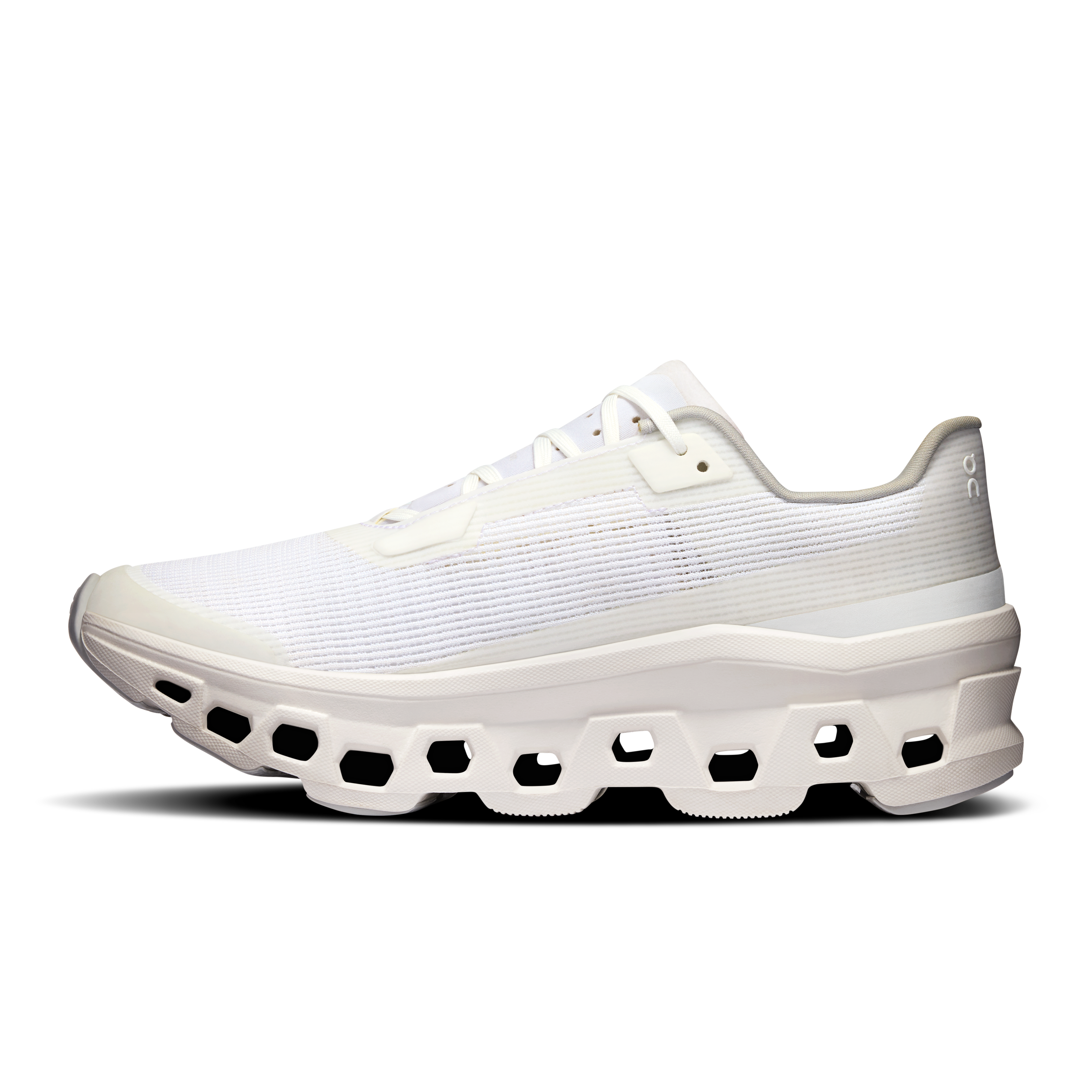 On Cloudmonster Void White & White Femme Active Life Chaussures