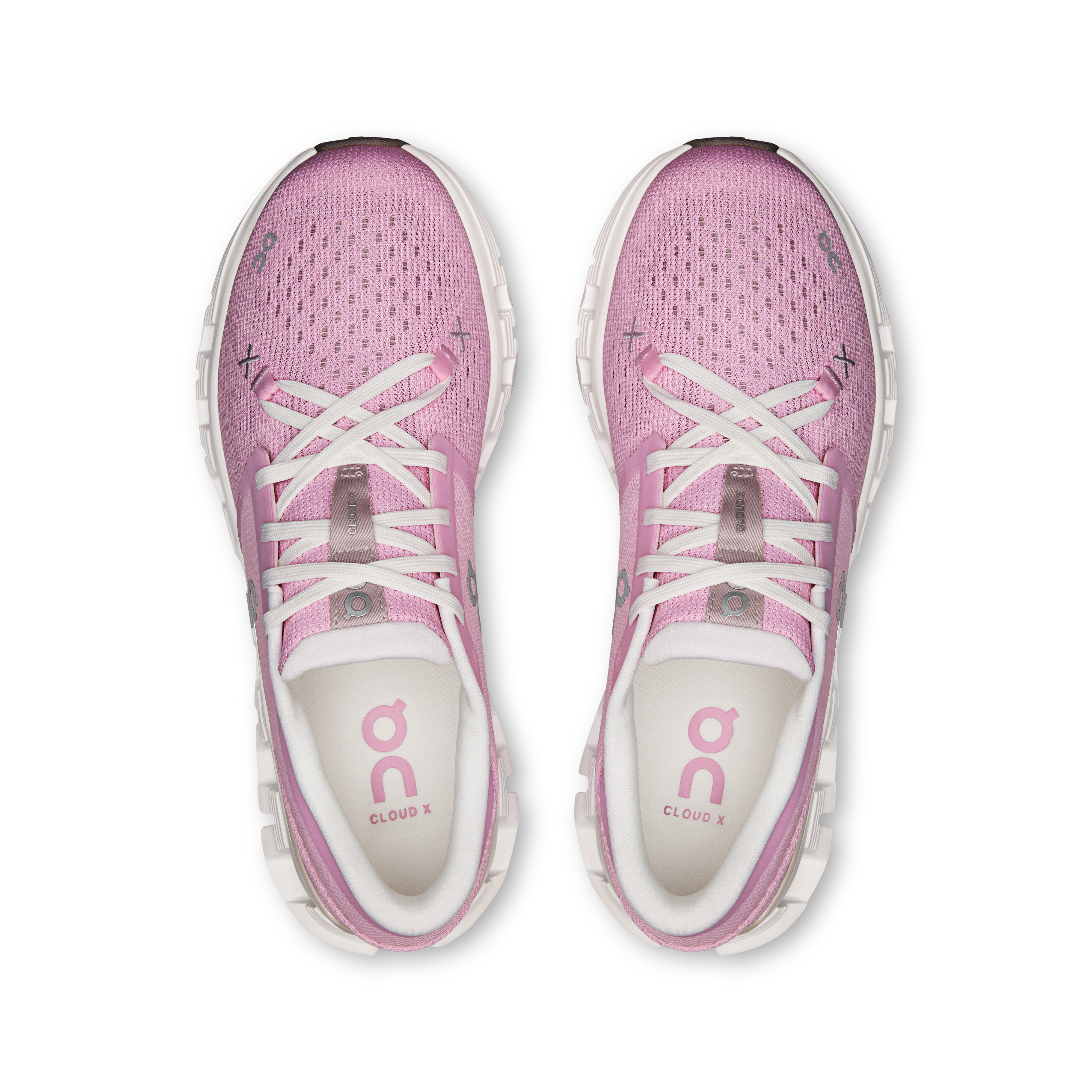 On Cloud X 4 Petal & Sand Femme training_shoes Chaussures