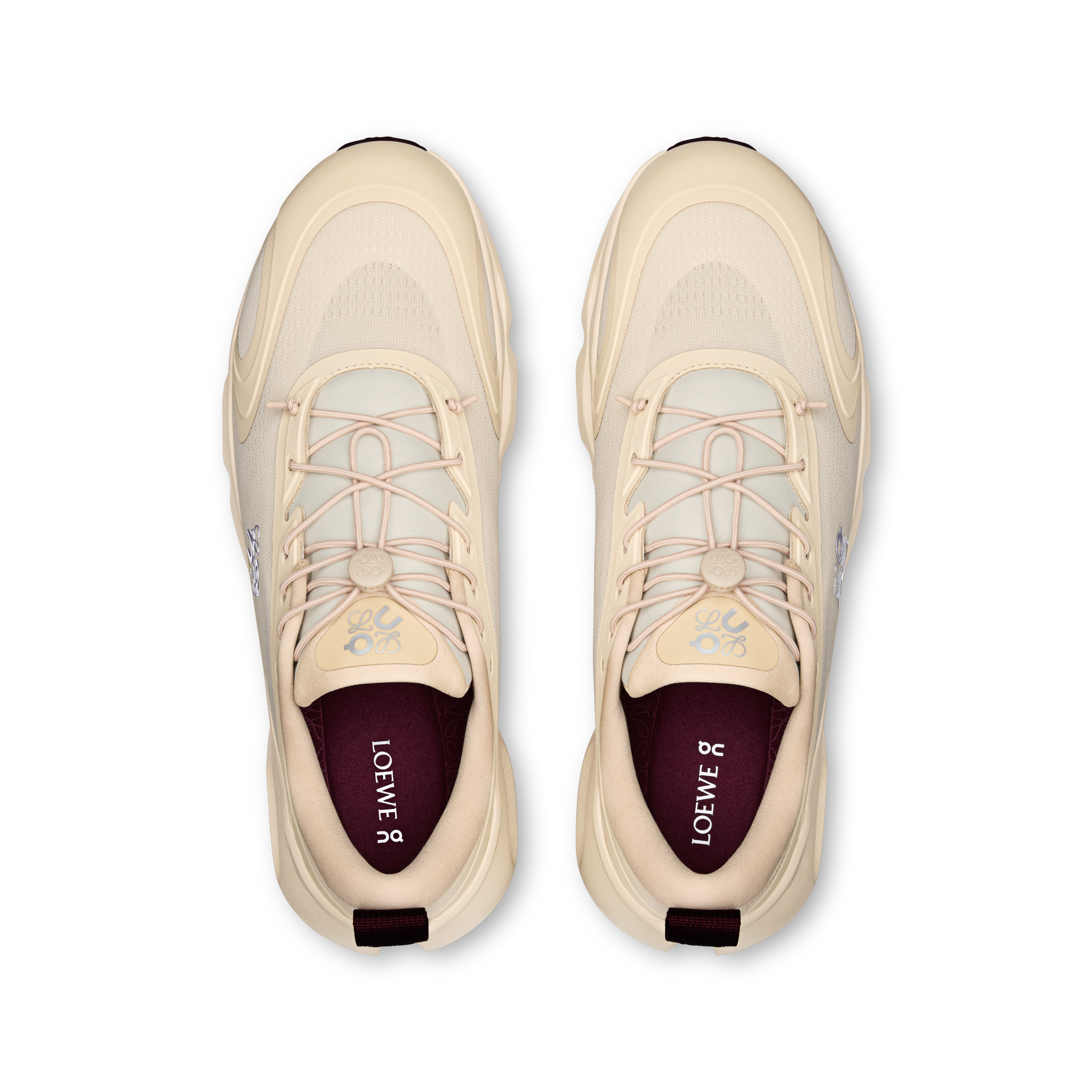On Cloudsolo LOEWE Sand & Burgundy Homme Active Life Chaussures