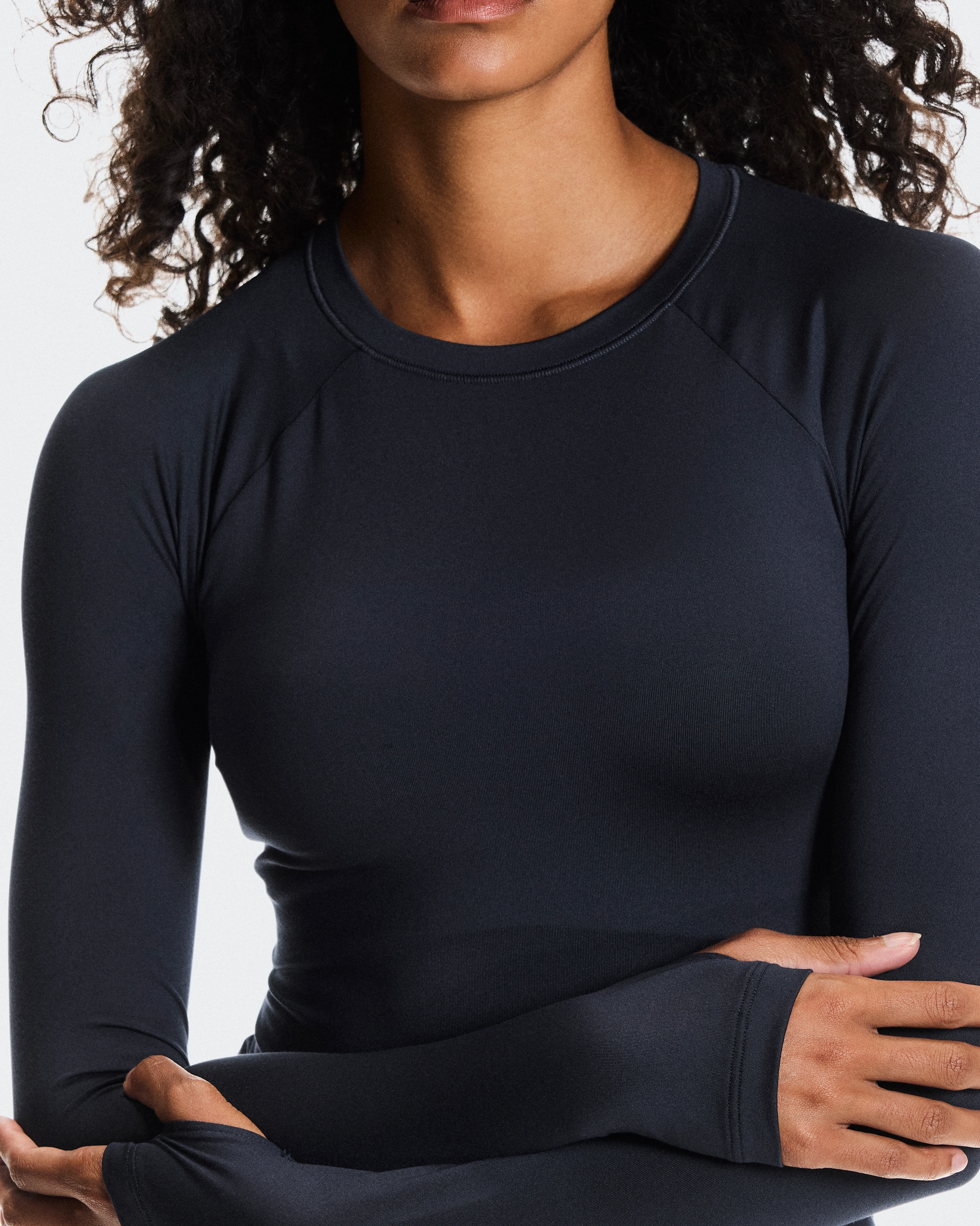 On Studio Long-T Navy Femme Hauts et t-shirts