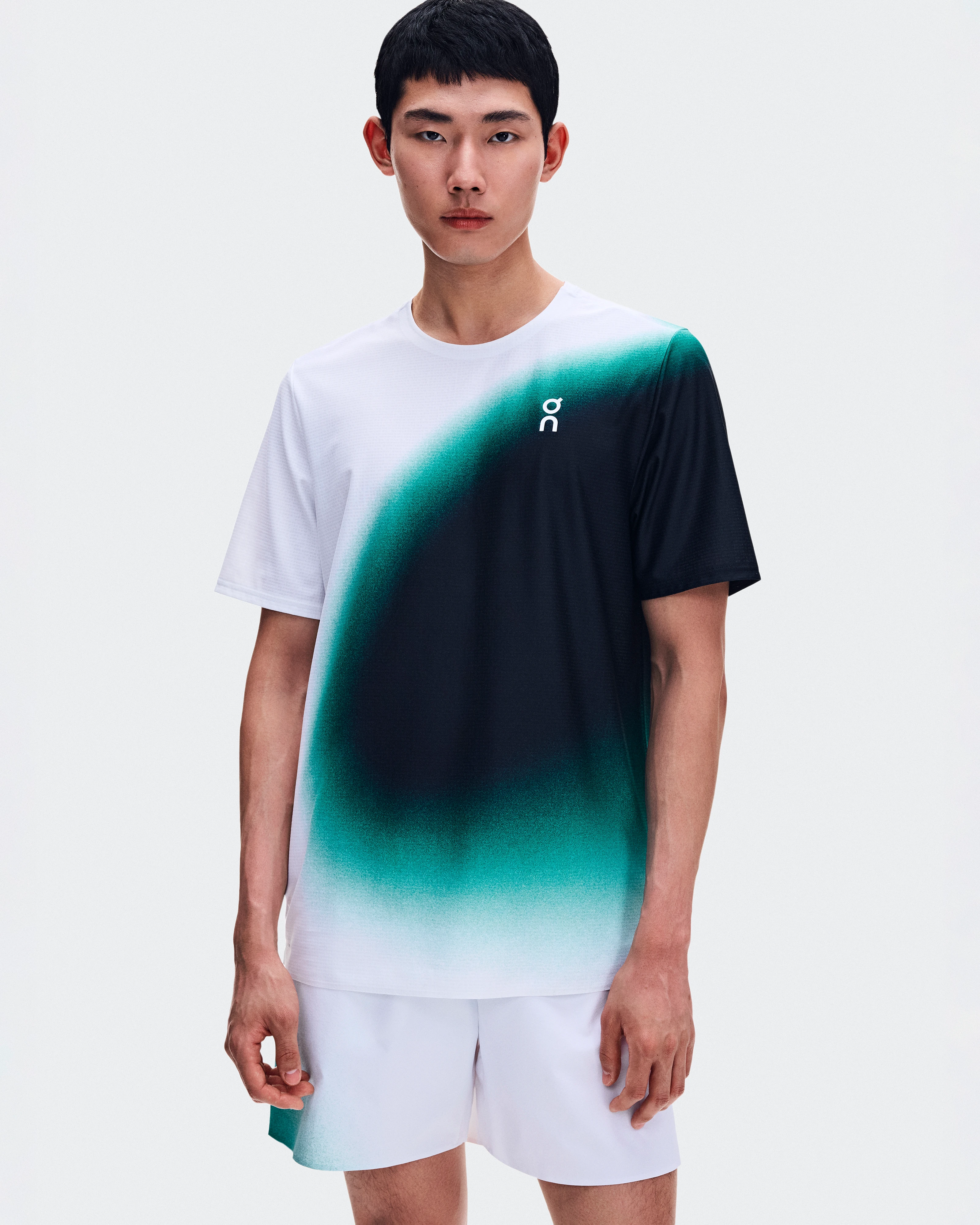 On Court-T Swing White & Neem Homme Hauts et t-shirts